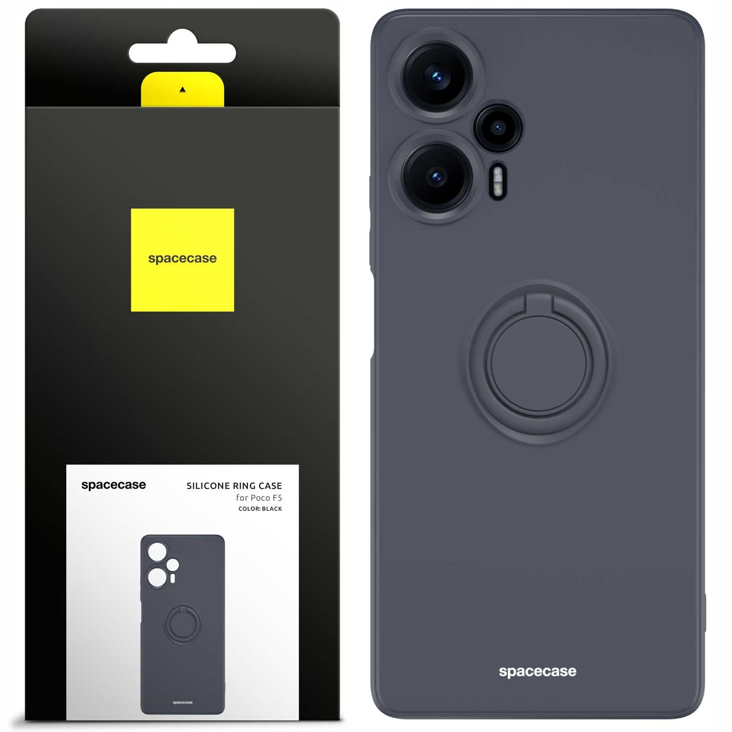 Spacecase Silicone Ring Poco F5 Black
