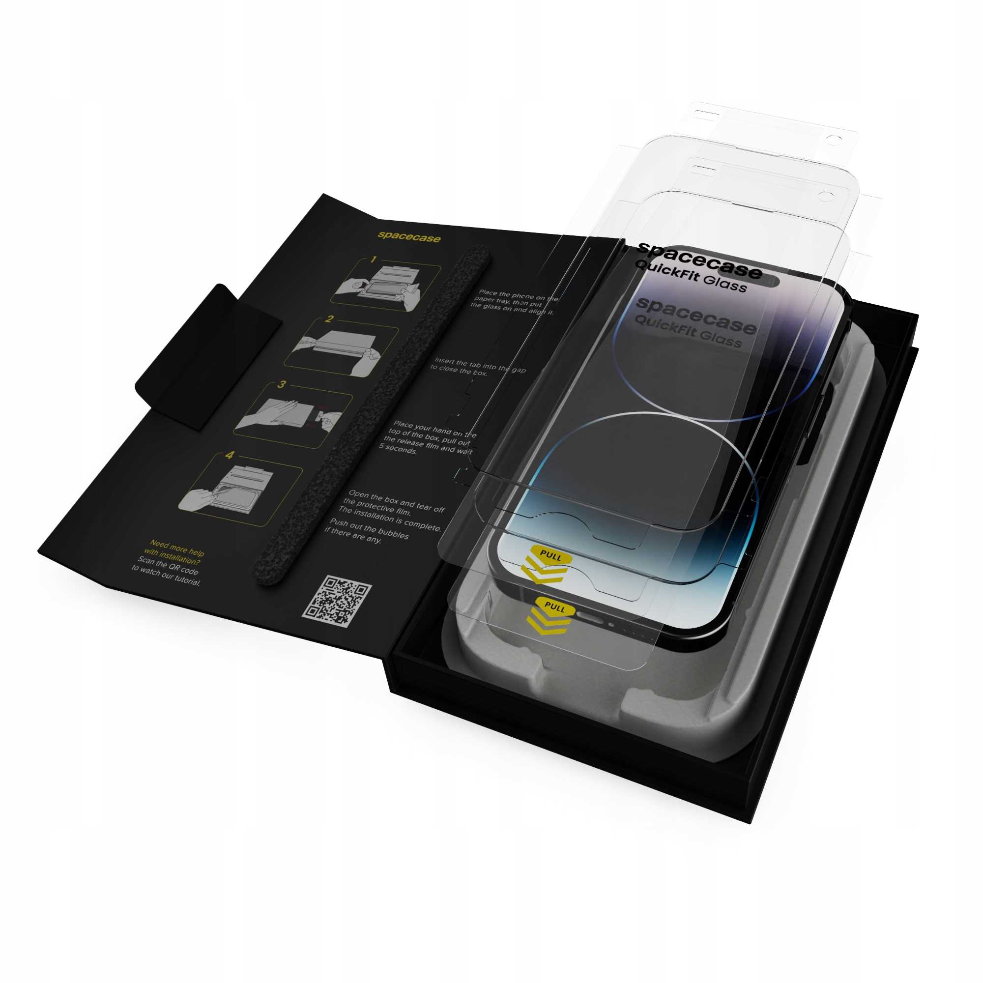 Spacecase QuickFit Glass iPhone 14 Pro