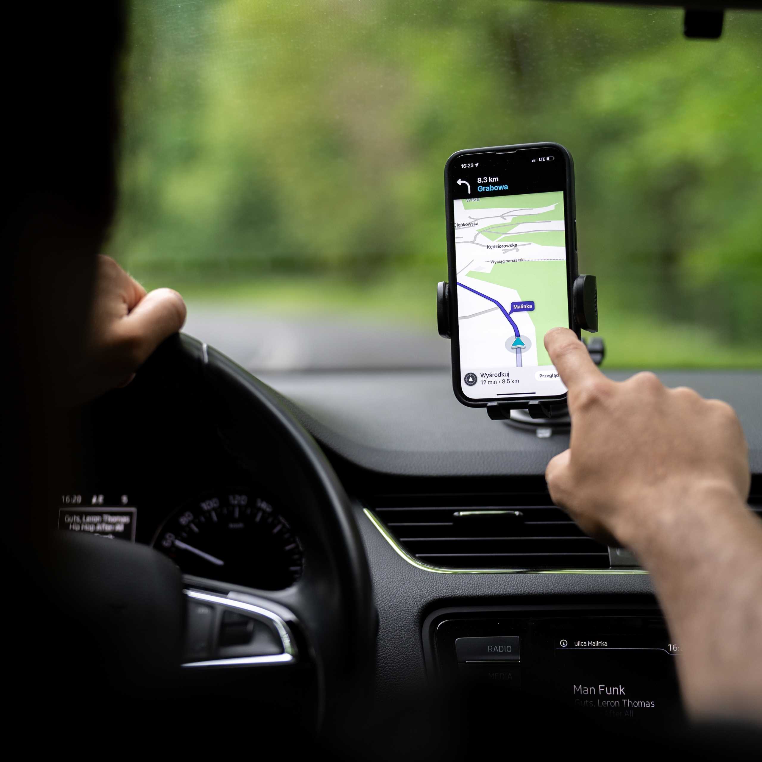 Spacecase Car Holder Sc13 Ghost Dash/Windshield Black