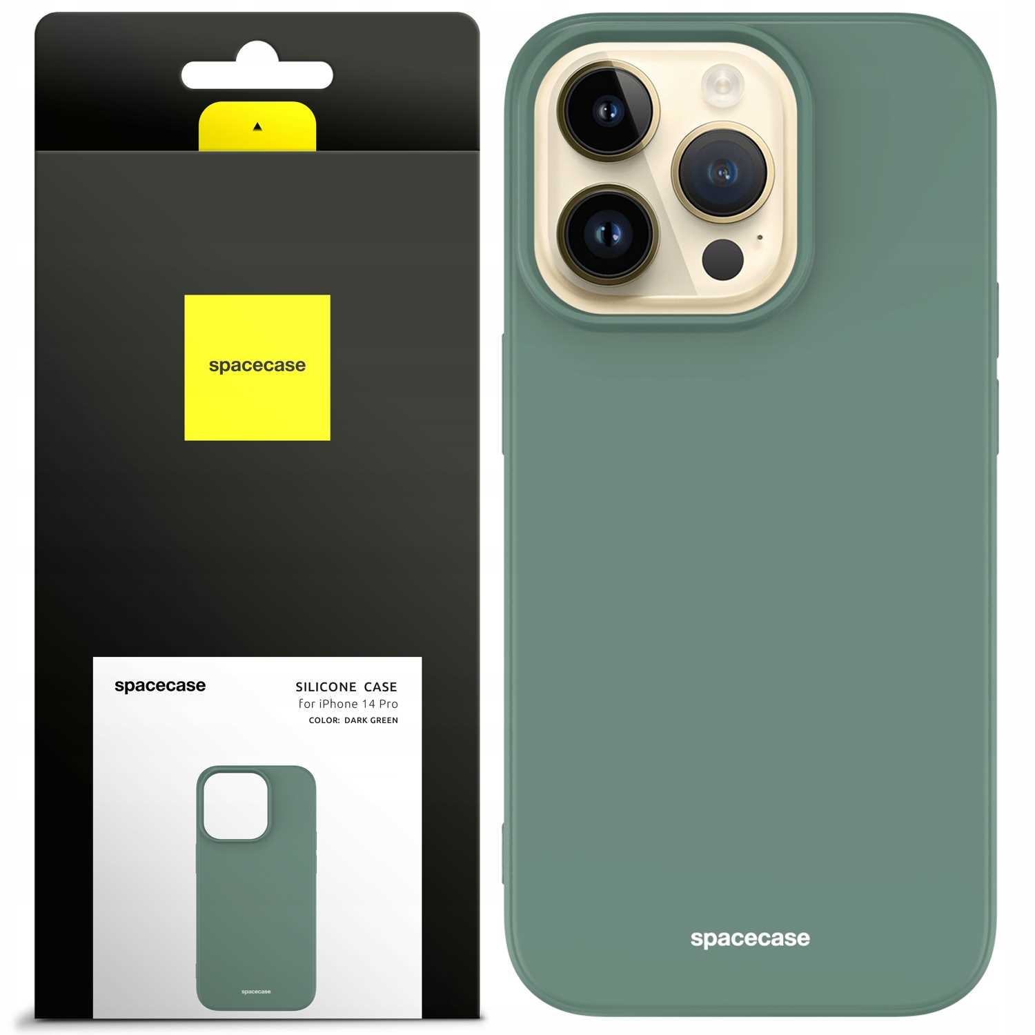 Spacecase Silicone Case Iphone 14 Pro Max Dark Green