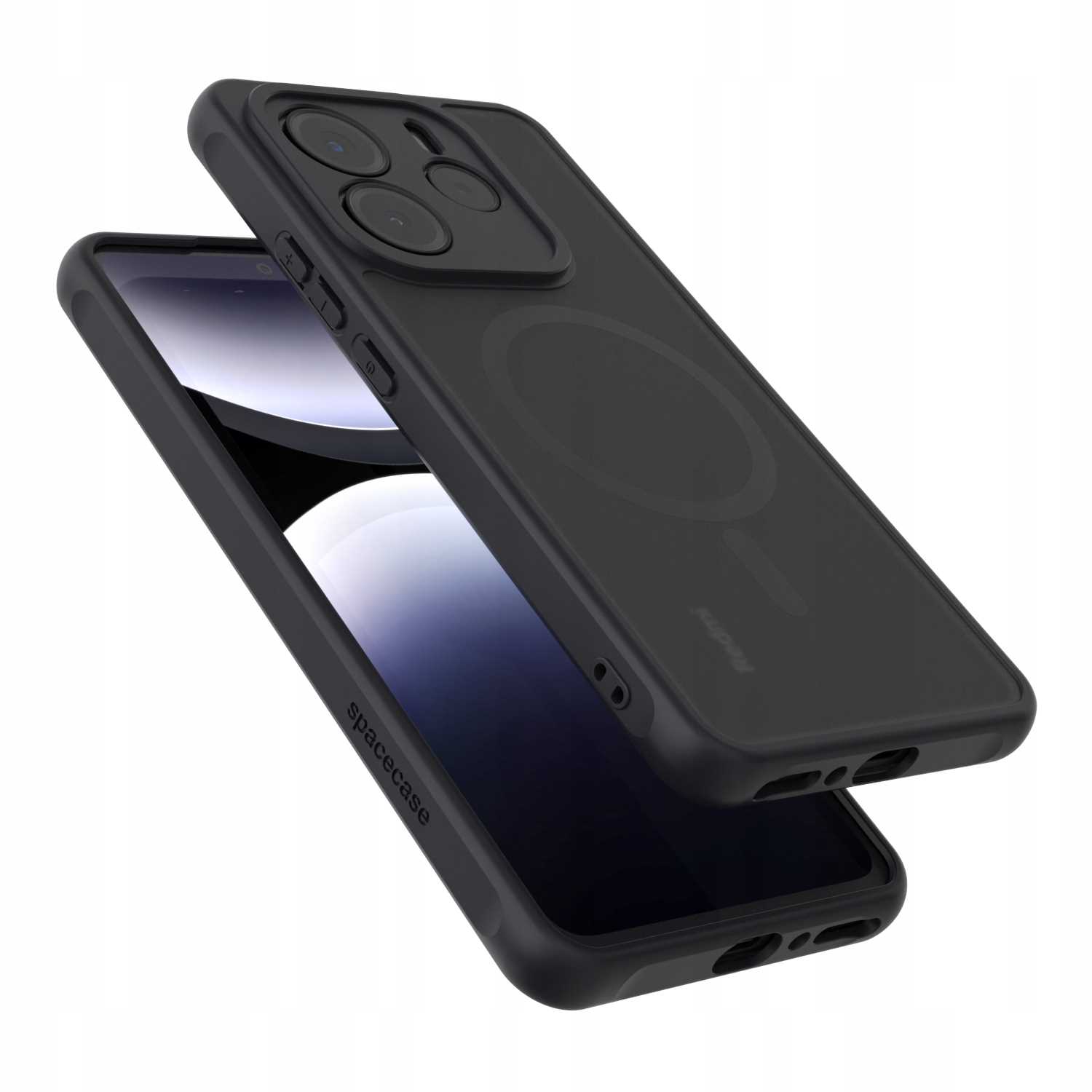 Spacecase Hybrid Mag Xiaomi Redmi Note 14 5G Black