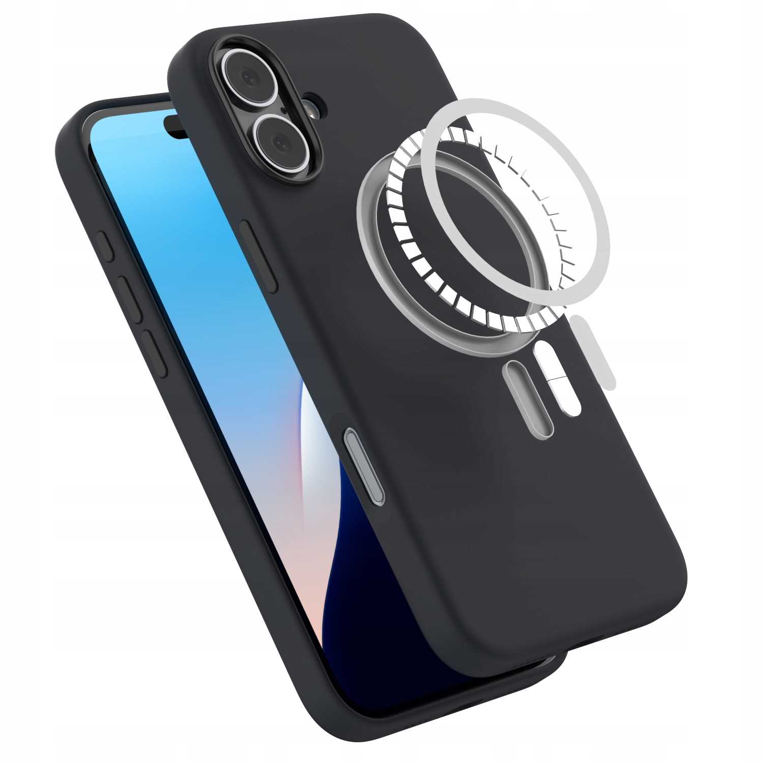 Spacecase Pure Mag Iphone 16 Plus Black