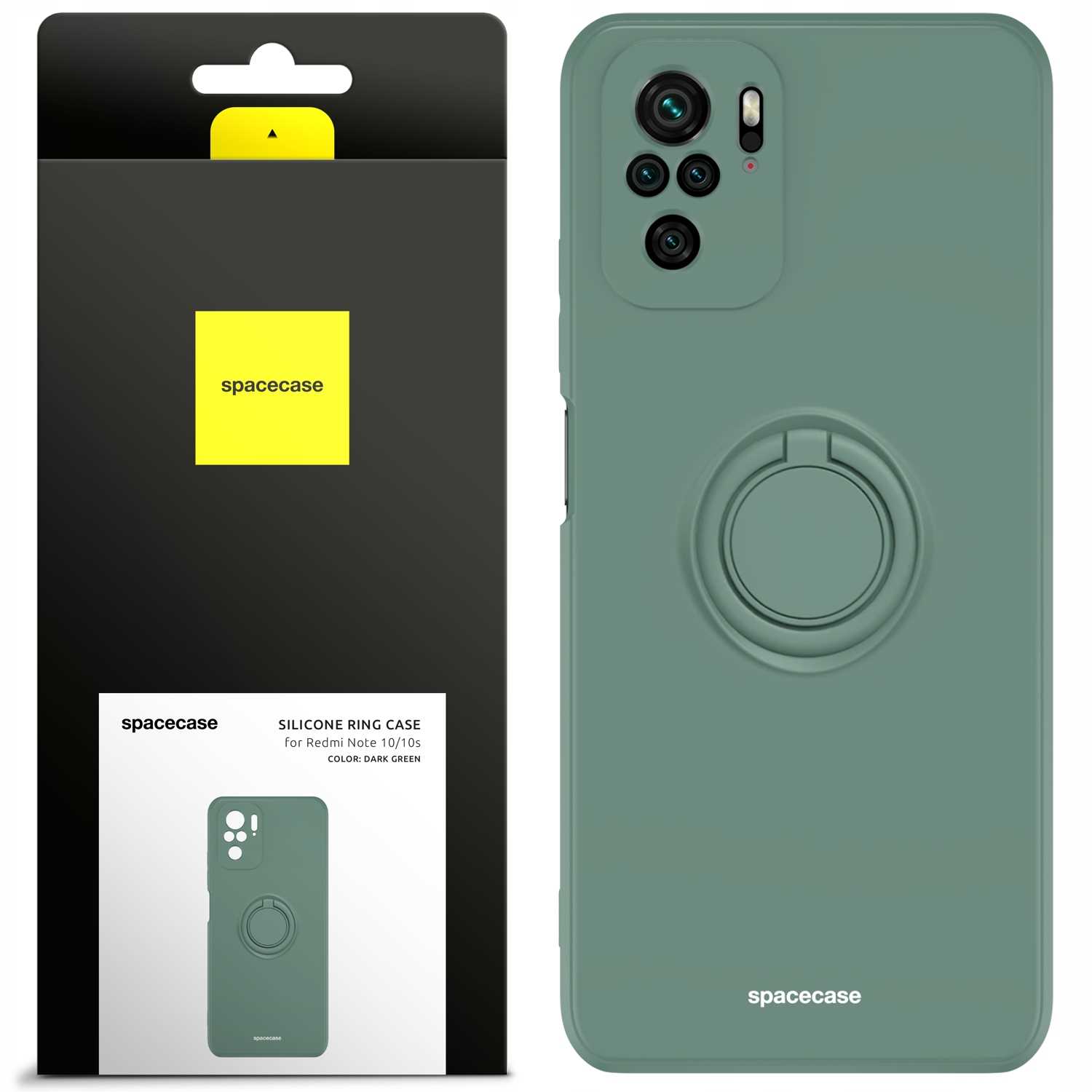 Spacecase Silicone Ring Redmi Note 10/10s dark green