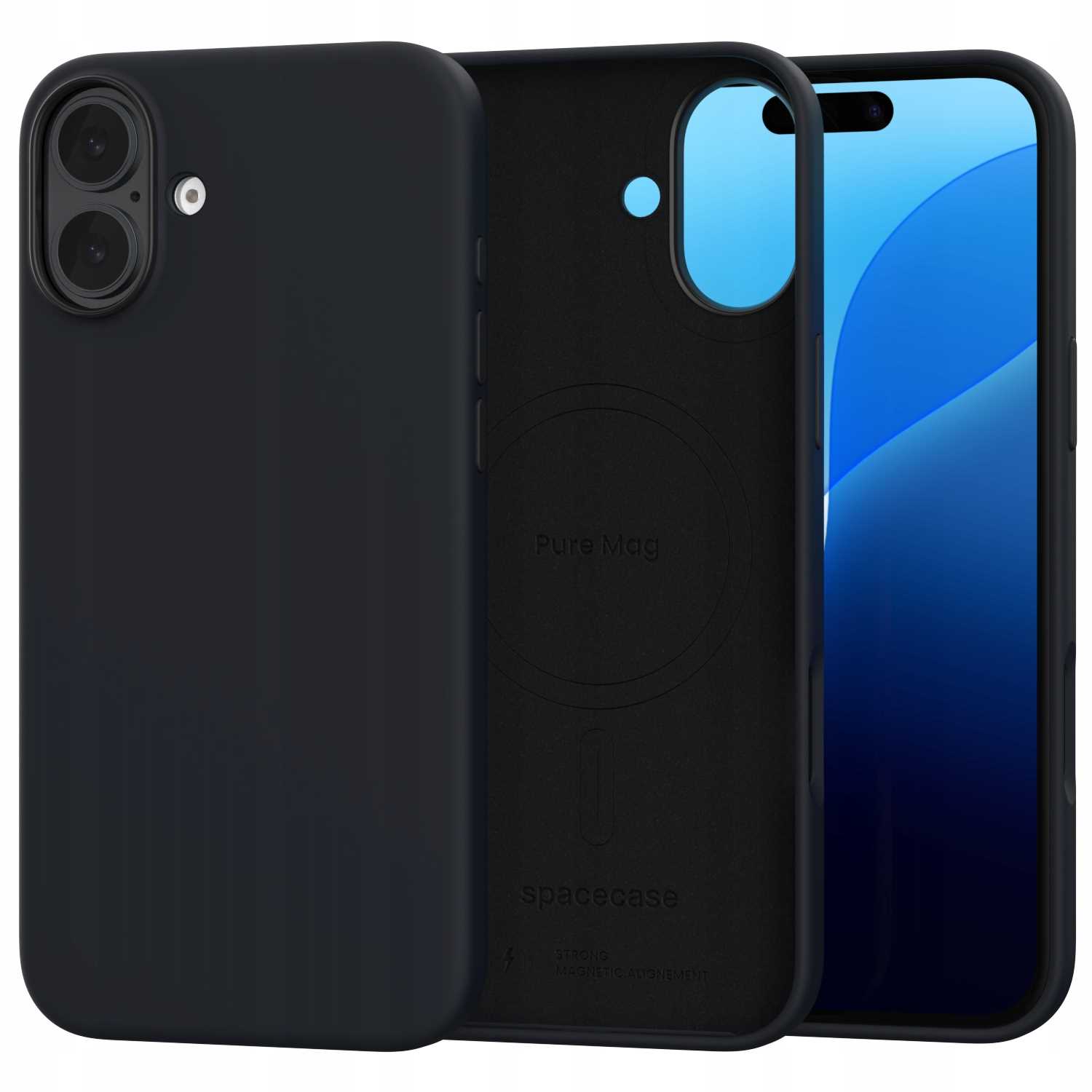 Spacecase Pure Mag Iphone 16 Plus Black