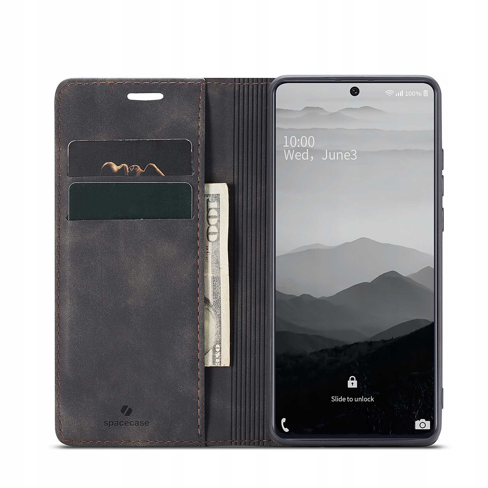 Spacecase Wallet Galaxy A71 black