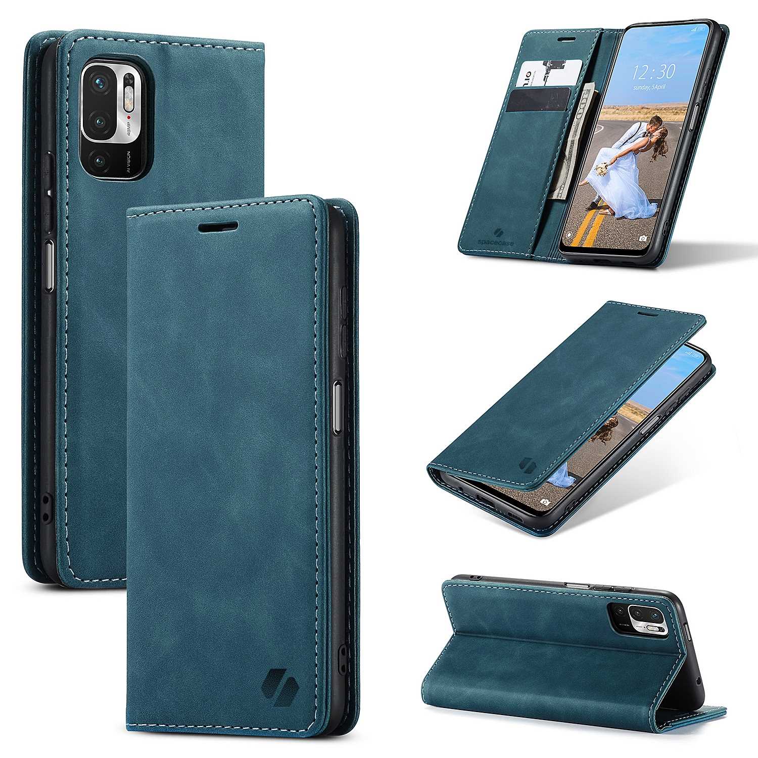 Spacecase Wallet Poco M3 Pro/Redmi Note 10 5G Blue