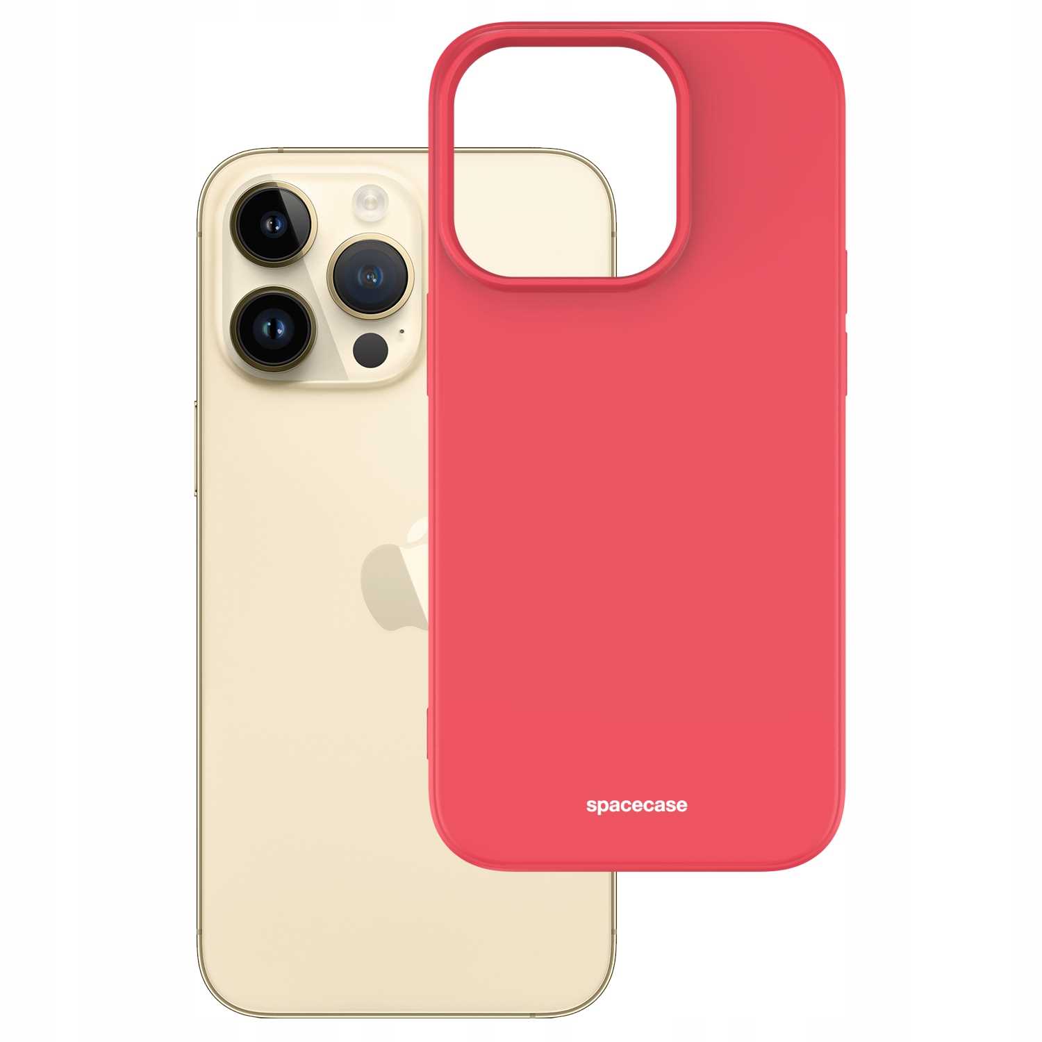Spacecase Silicone Case iPhone 14 Pro red