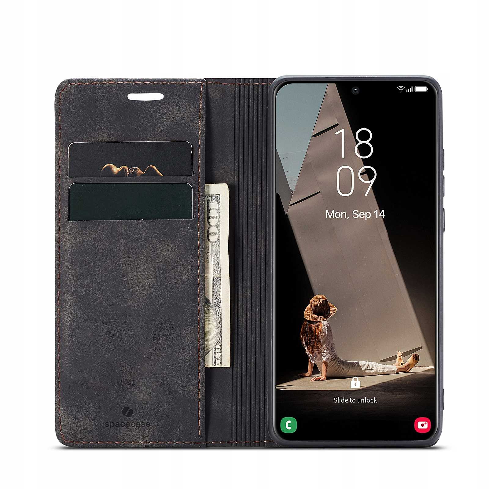 Spacecase Wallet Galaxy S21 Fe Black