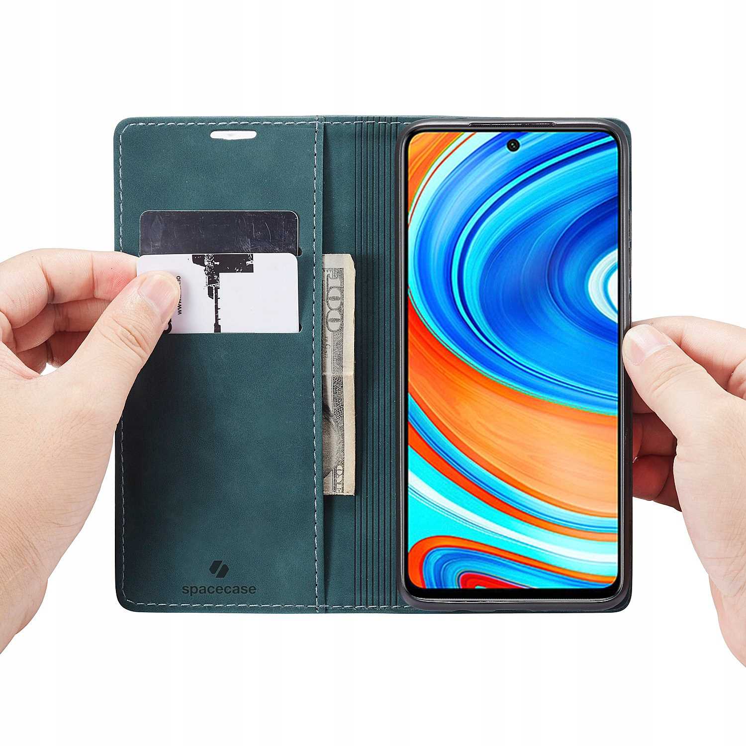 Spacecase Wallet Redmi Note 9S/9 Pro Blue