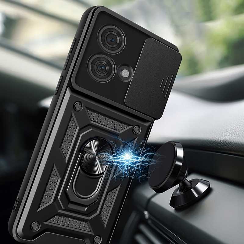 Spacecase Camring Motorola Edge 40 Neo black