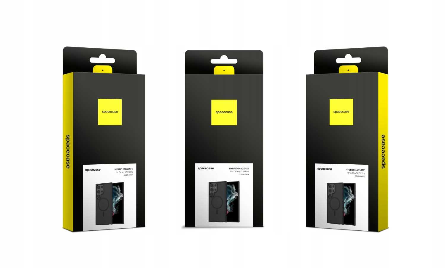 Spacecase Hybrid Mag Galaxy S22 Ultra black