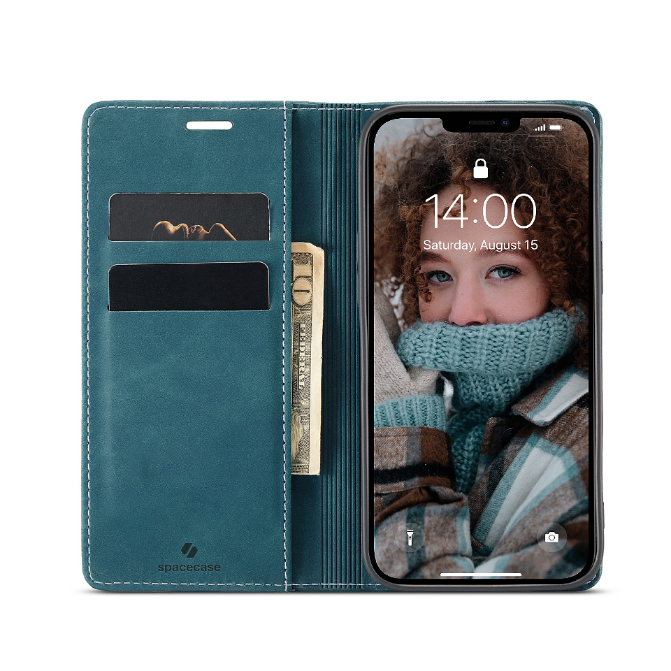 Spacecase Wallet iPhone 13 blue