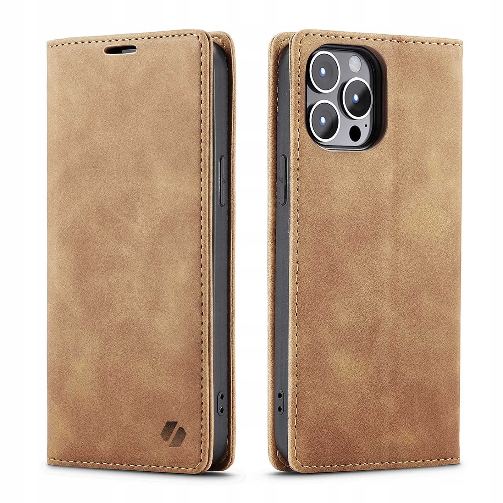Spacecase Wallet Iphone 15 Pro Max Light Brown