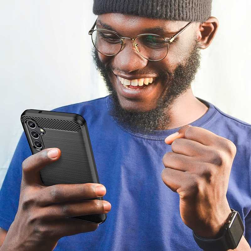 Spacecase Carbon Galaxy A24 4G Black