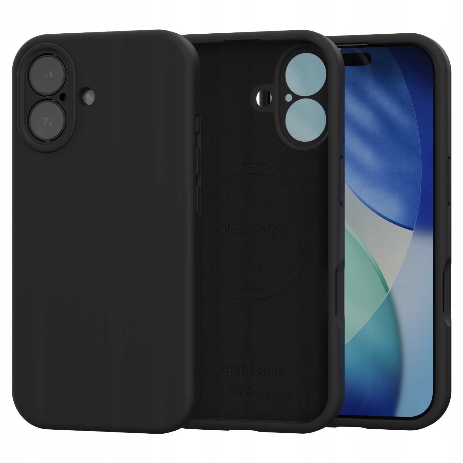 Spacecase Silicone Mag Iphone 17 Black