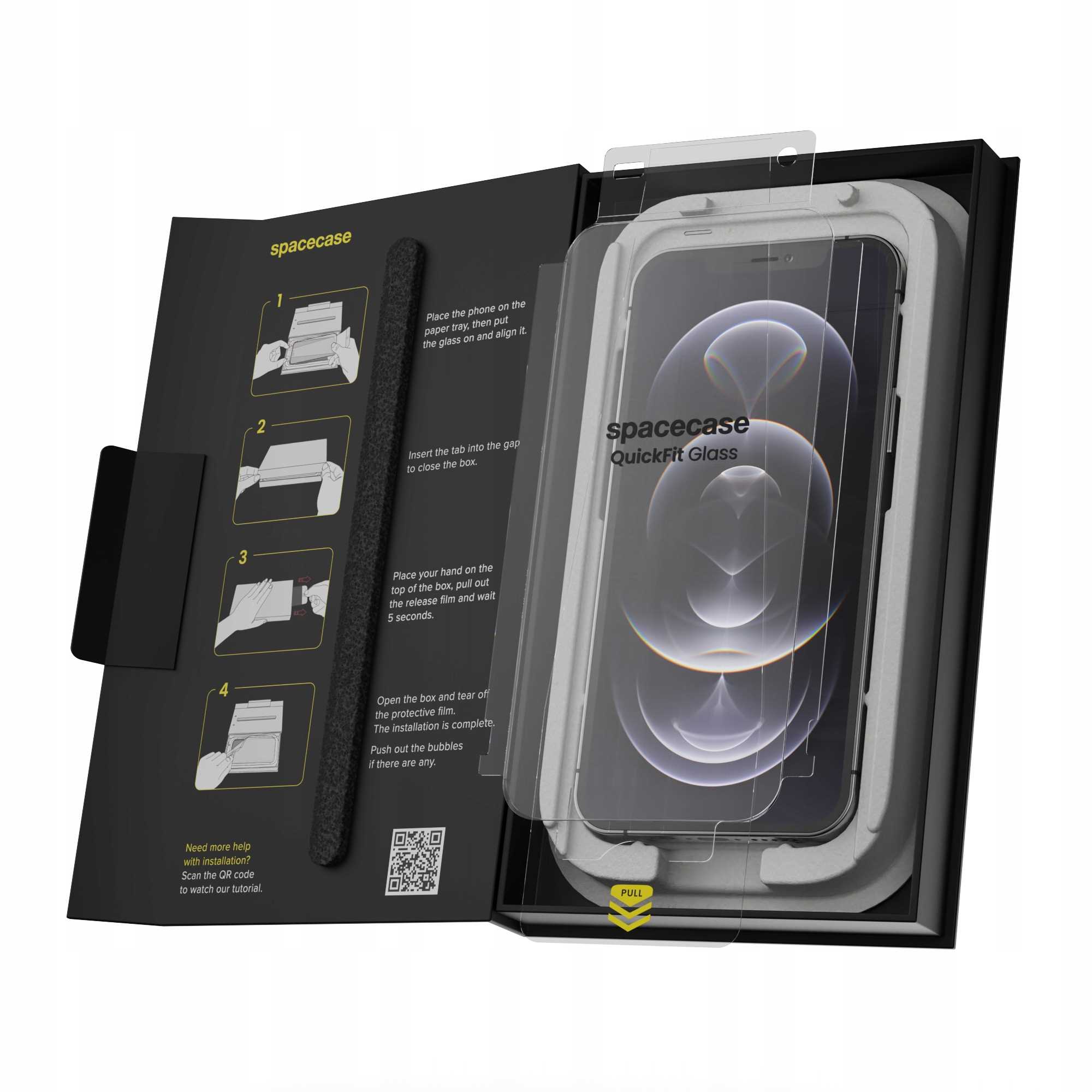 Spacecase QuickFit Glass iPhone 12/12 Pro