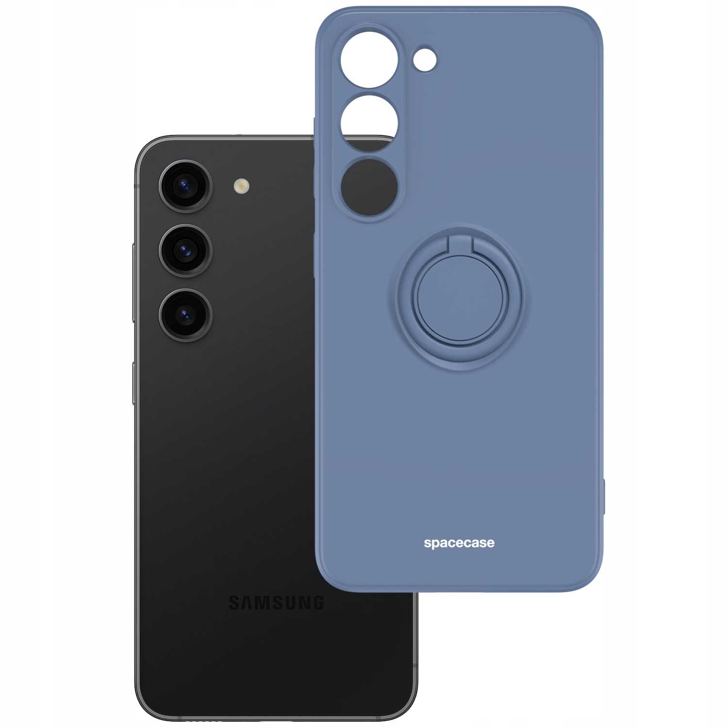 Spacecase Silicone Ring Galaxy S23 Blue