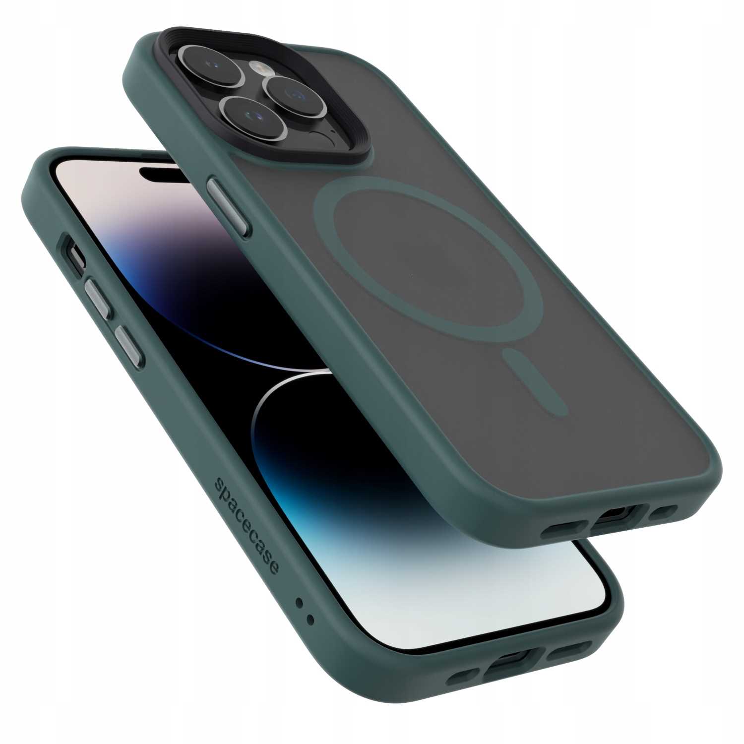 Spacecase Hybrid Mag iPhone 14 Pro dark green