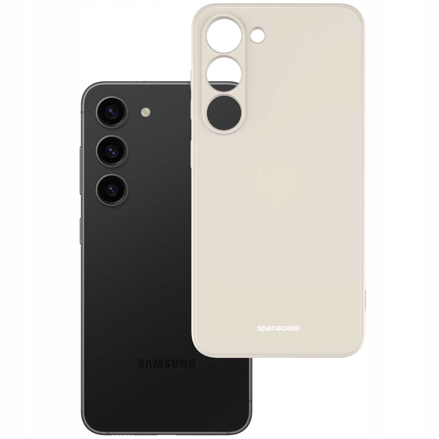 Spacecase Silicone Case Galaxy S23 bone