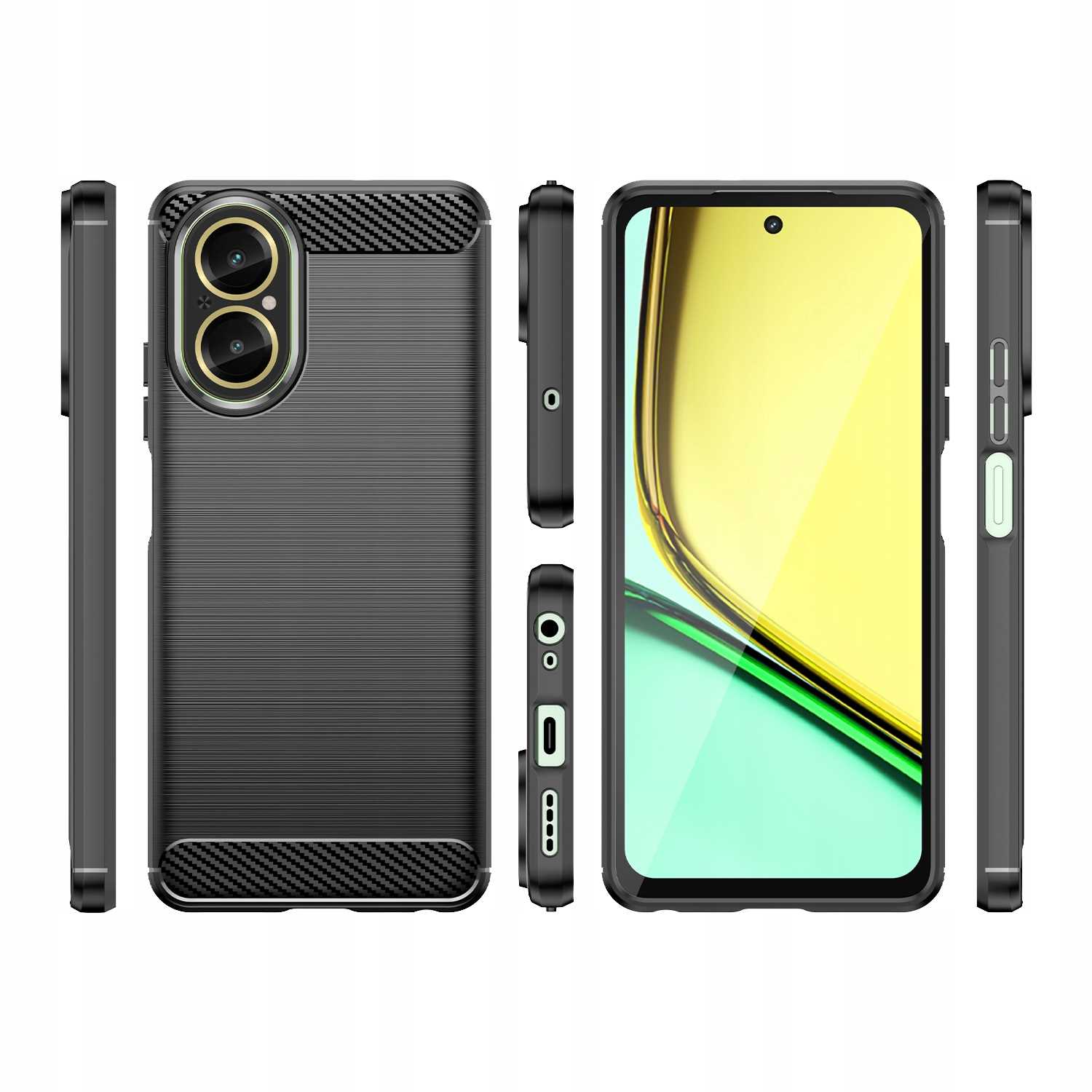 Spacecase Carbon Realme C67 Black