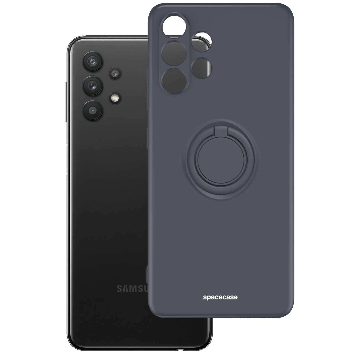 Spacecase Silicone Ring Galaxy A32 4G black
