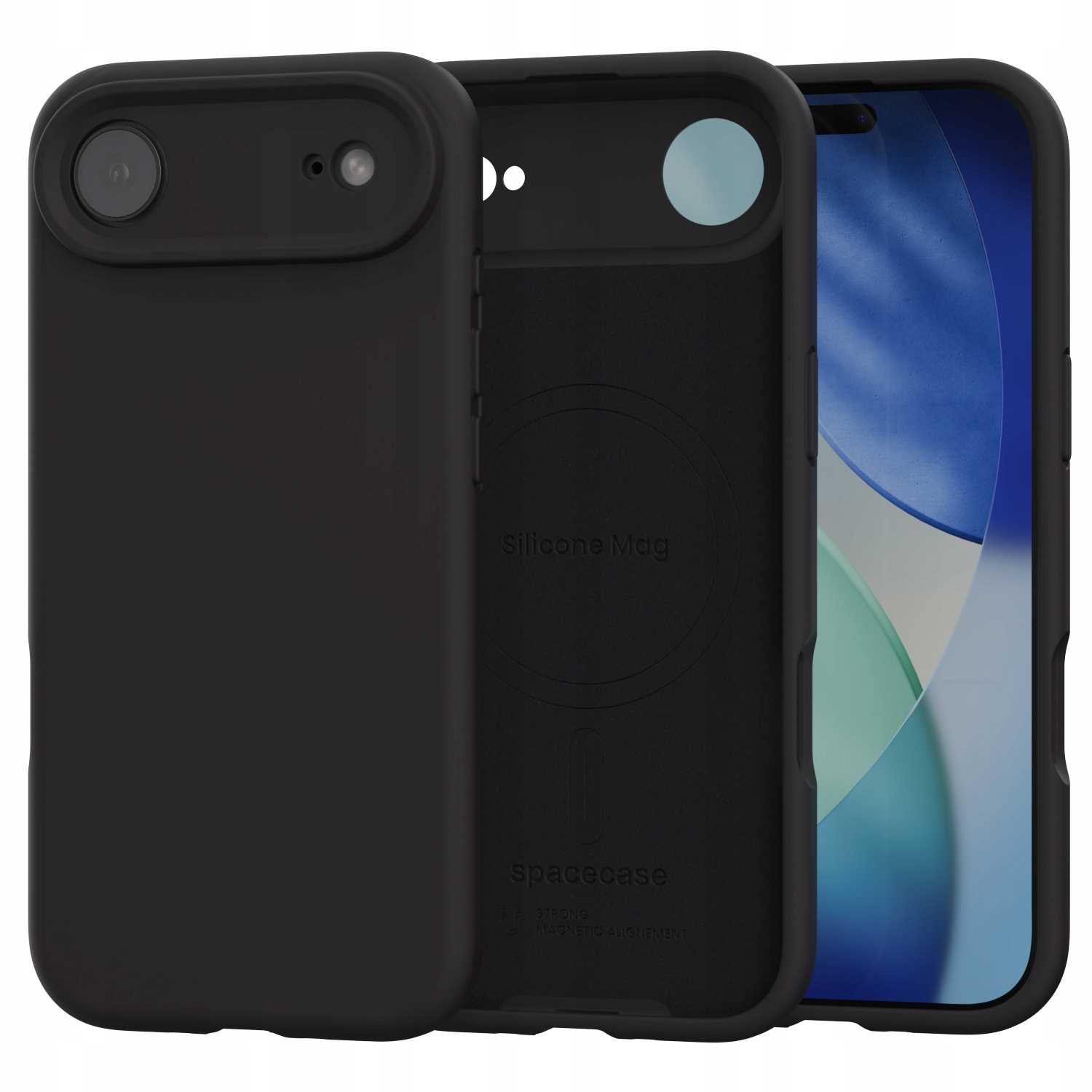 Spacecase Silicone Mag Iphone 17 Air Black