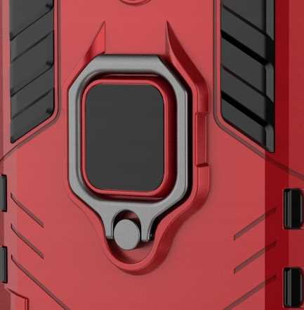 Spacecase X-Ring Redmi 9 Czerwony