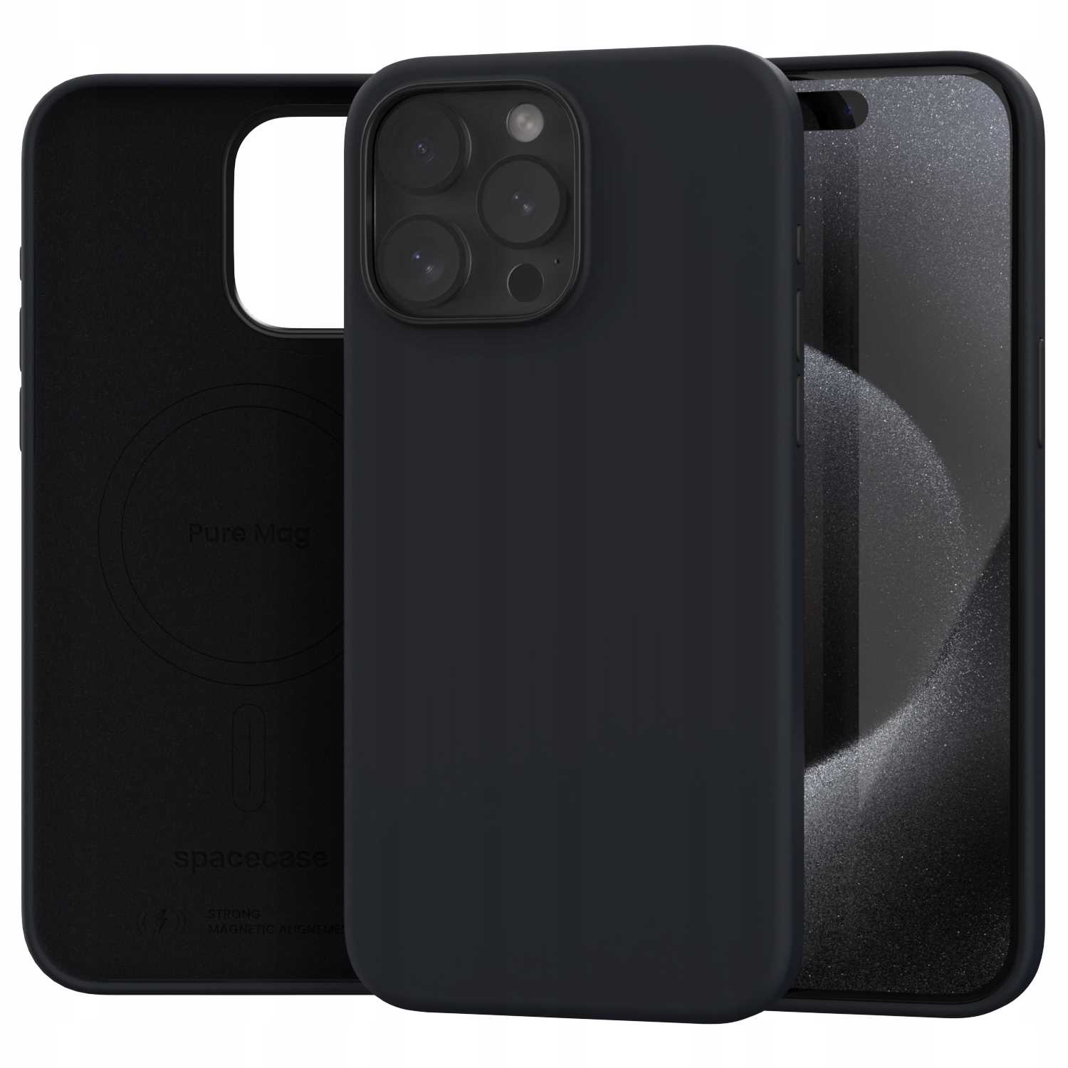 Spacecase Pure Mag Iphone 15 Pro Max Black