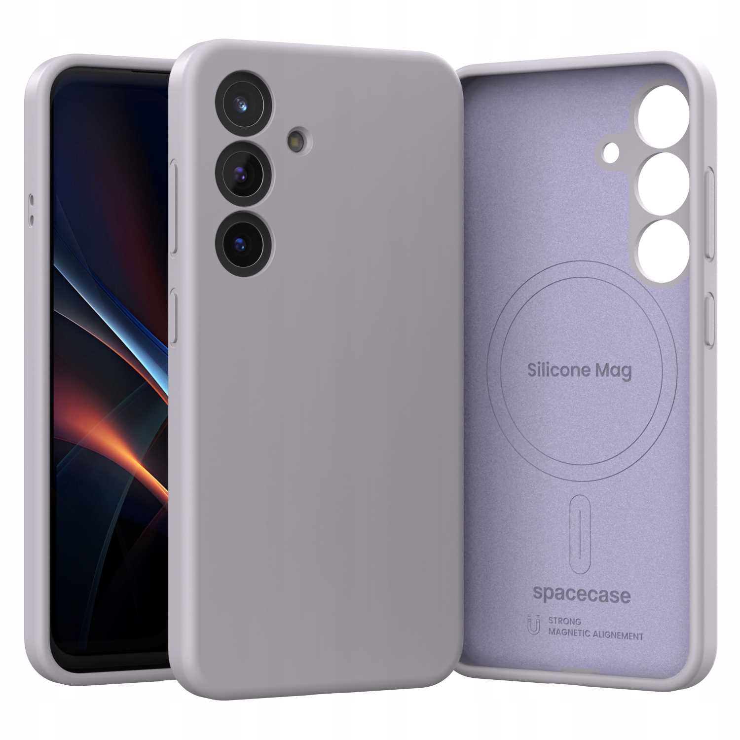 Spacecase Silicone Mag Galaxy S25 light purple