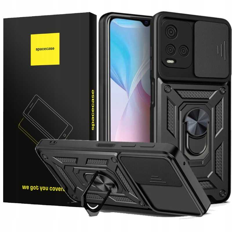Spacecase Camring Vivo Y21S Black