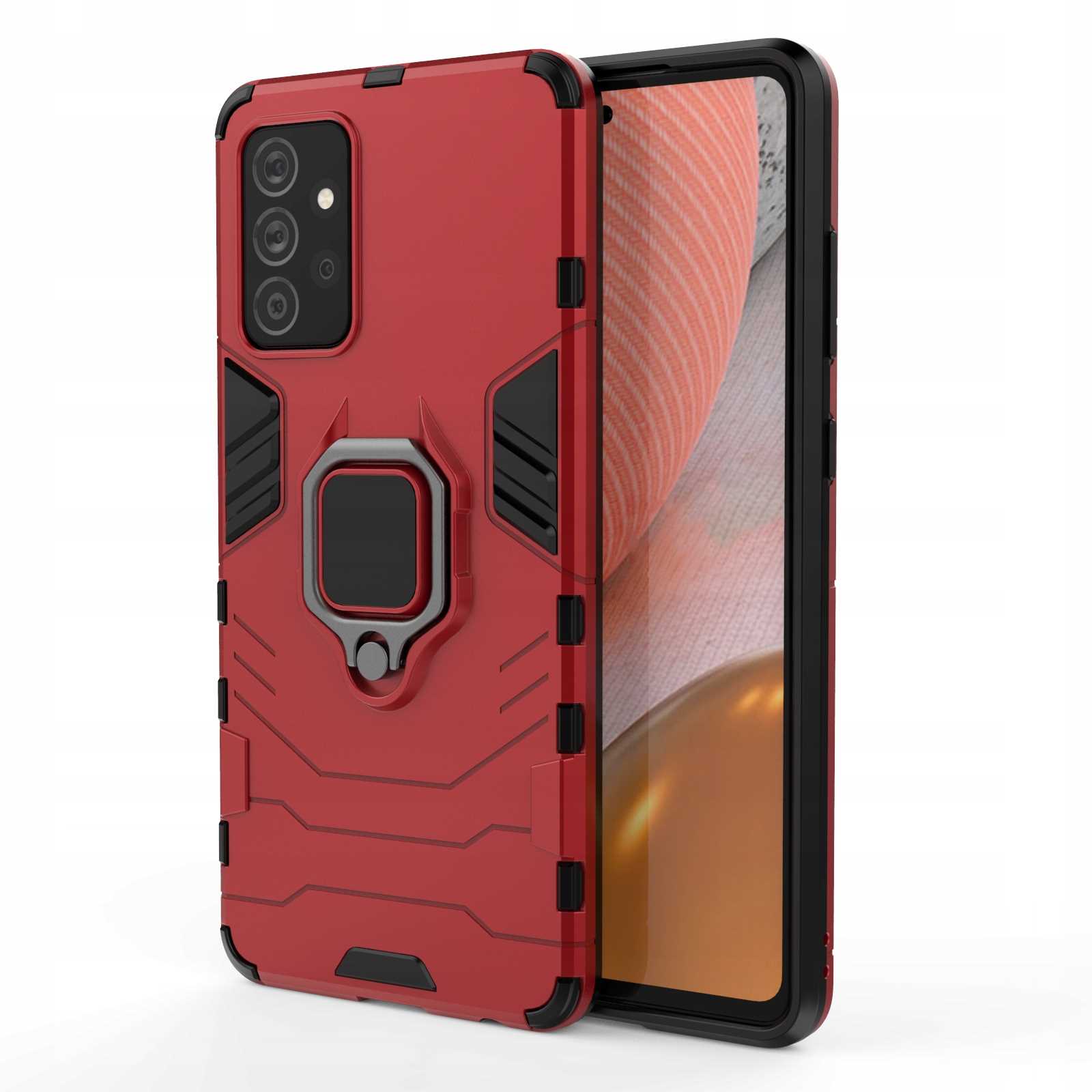 Spacecase X-Ring Galaxy A72 5G czerwony