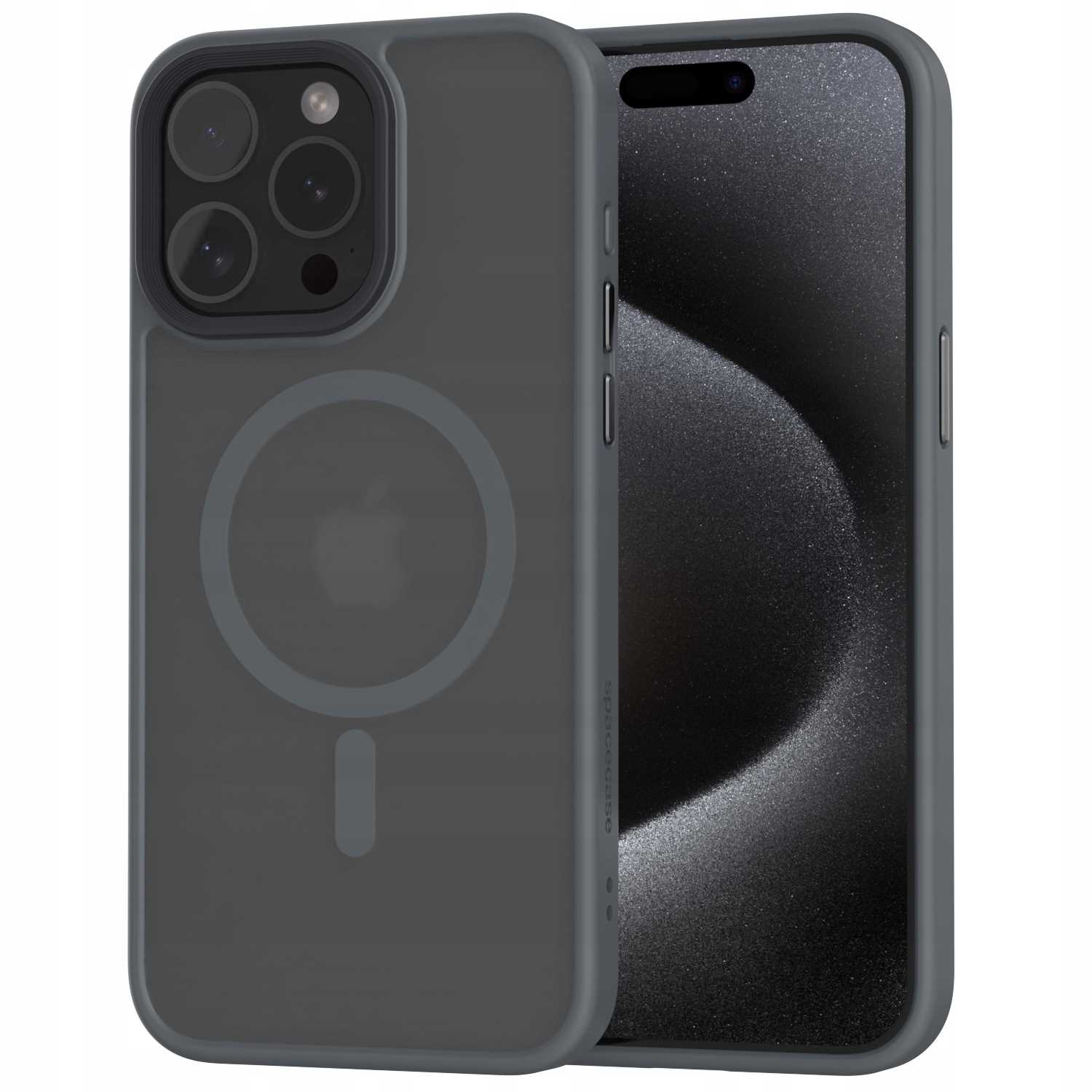 Spacecase Hybrid Mag iPhone 15 Pro Max grey