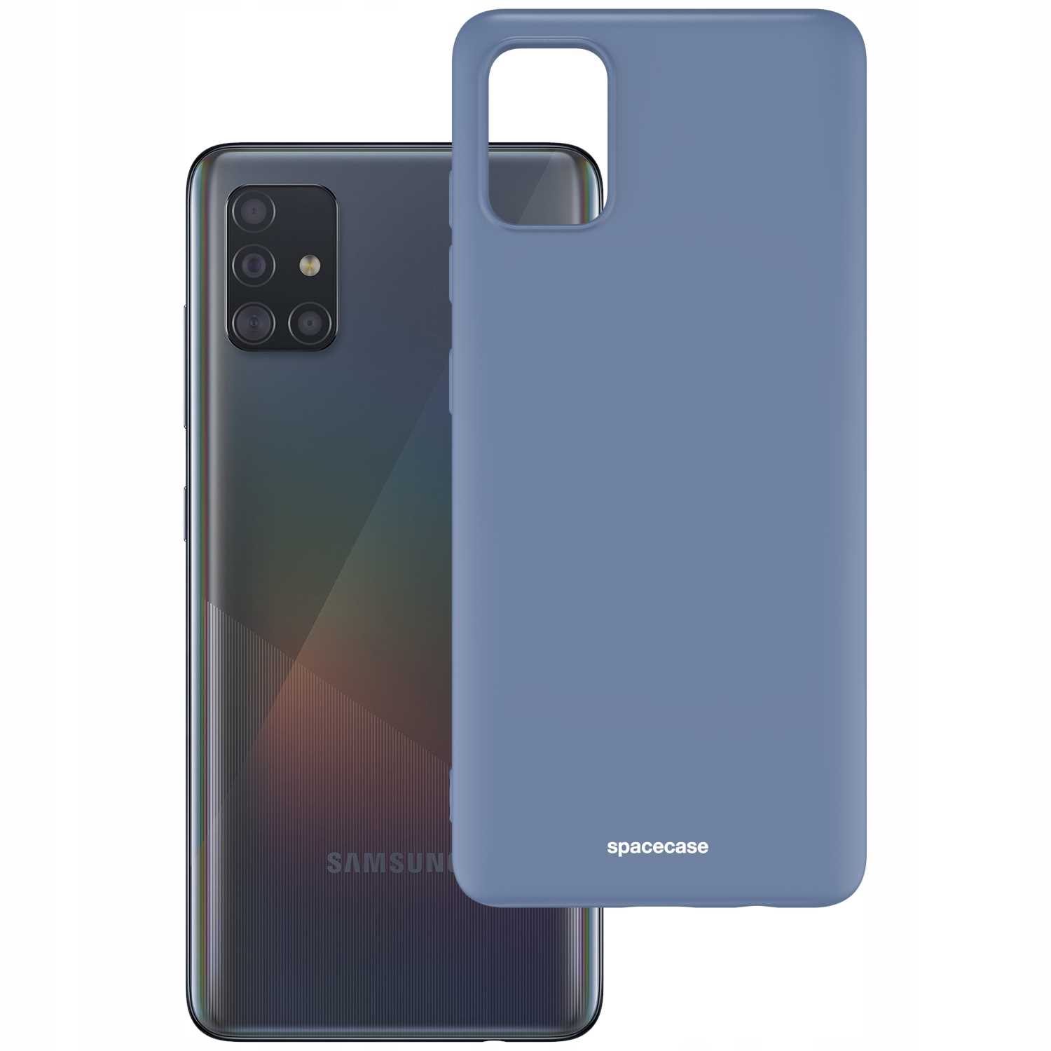 Spacecase Silicone Case Galaxy A71 blue
