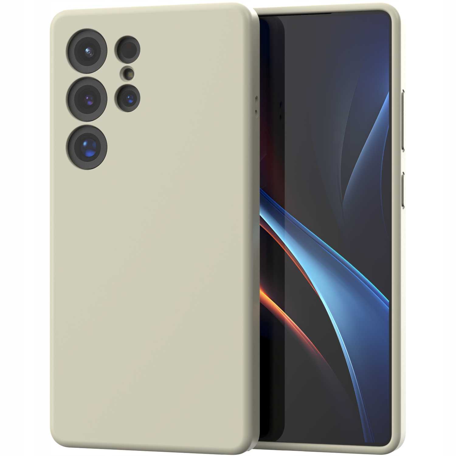 Spacecase Silicone Mag Galaxy S25 Ultra beige