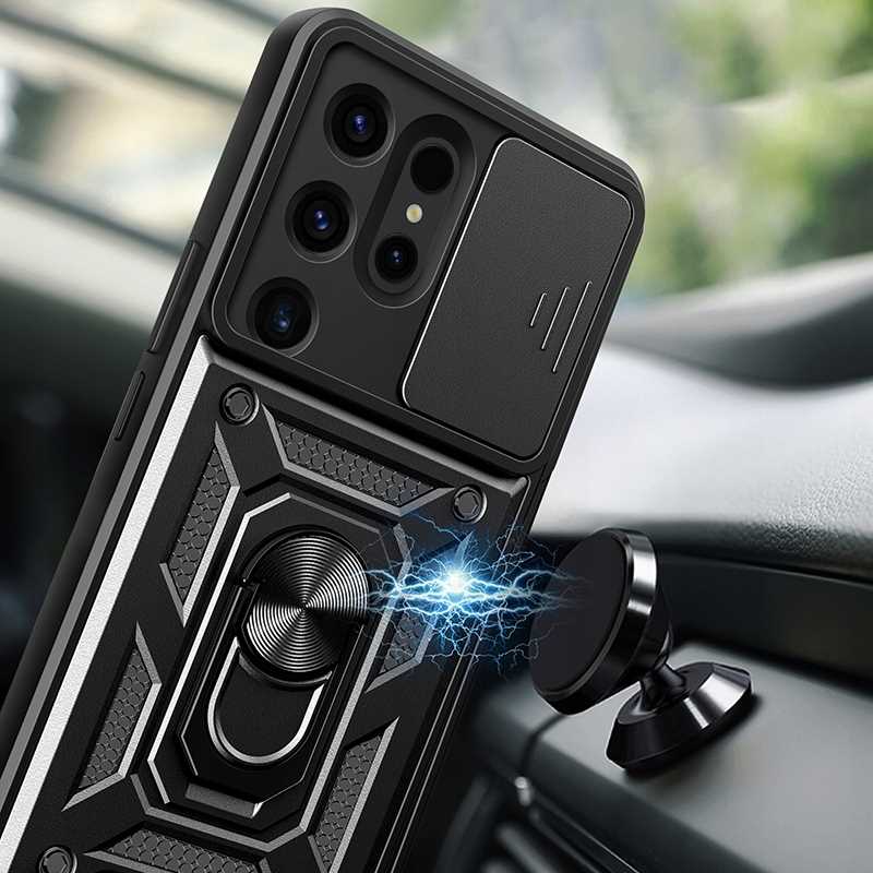 Spacecase Camring Galaxy S24 Ultra black