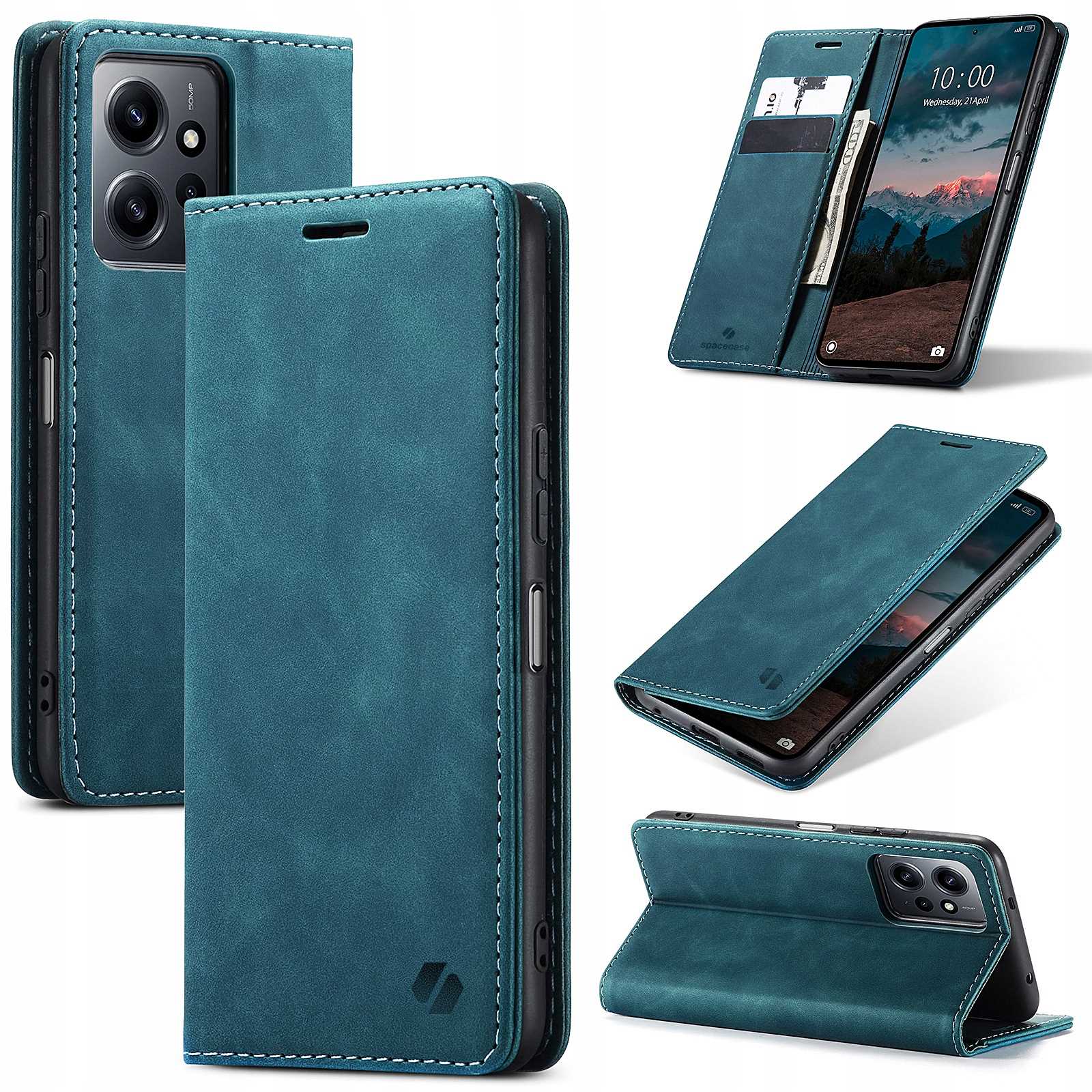 Spacecase Wallet Redmi Note 12 4G Blue