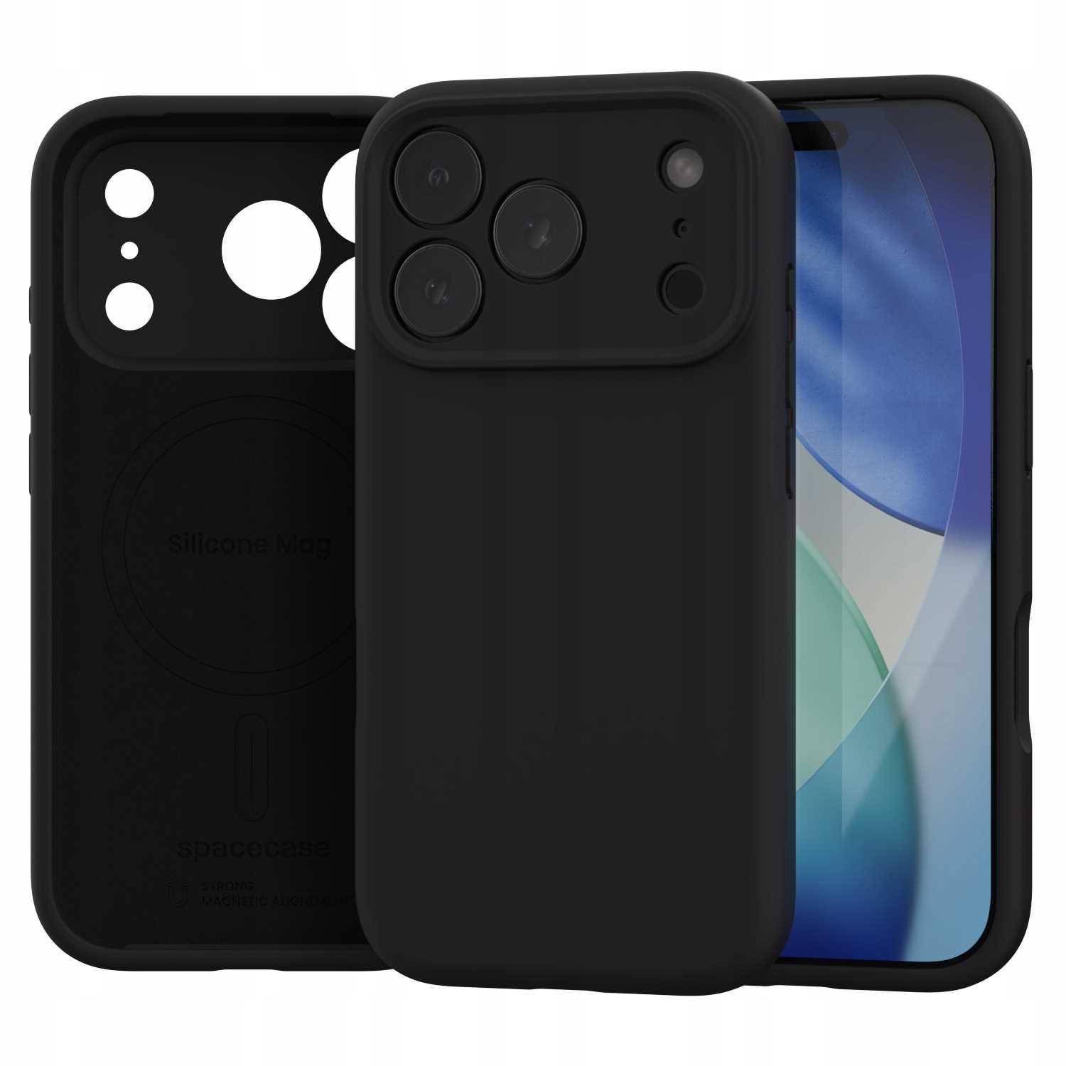 Spacecase Silicone Mag iPhone 17 Pro black