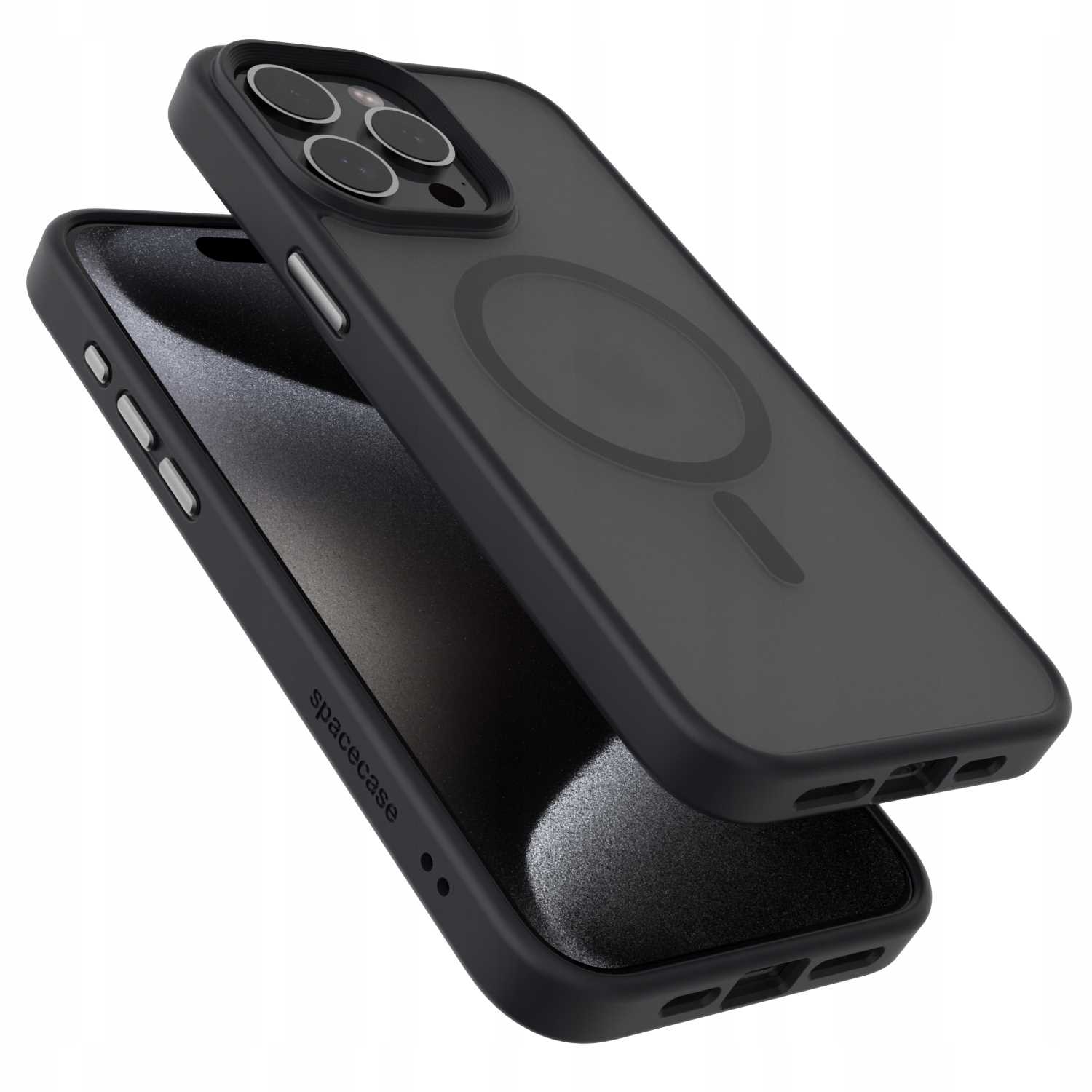 Spacecase Hybrid Mag Iphone 15 Pro Max Black