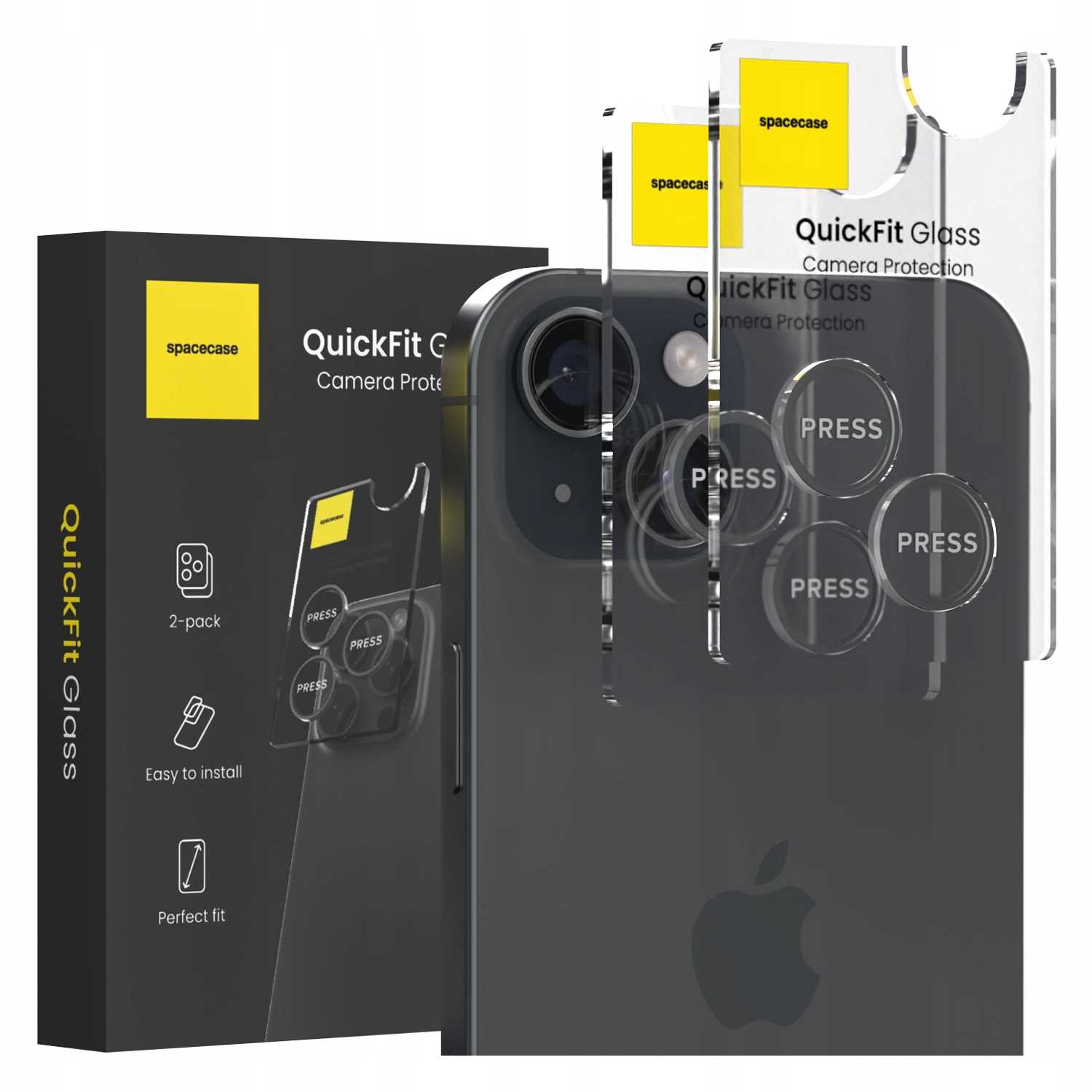 Spacecase Quickfit Camera Iphone 15/15 Plus Black