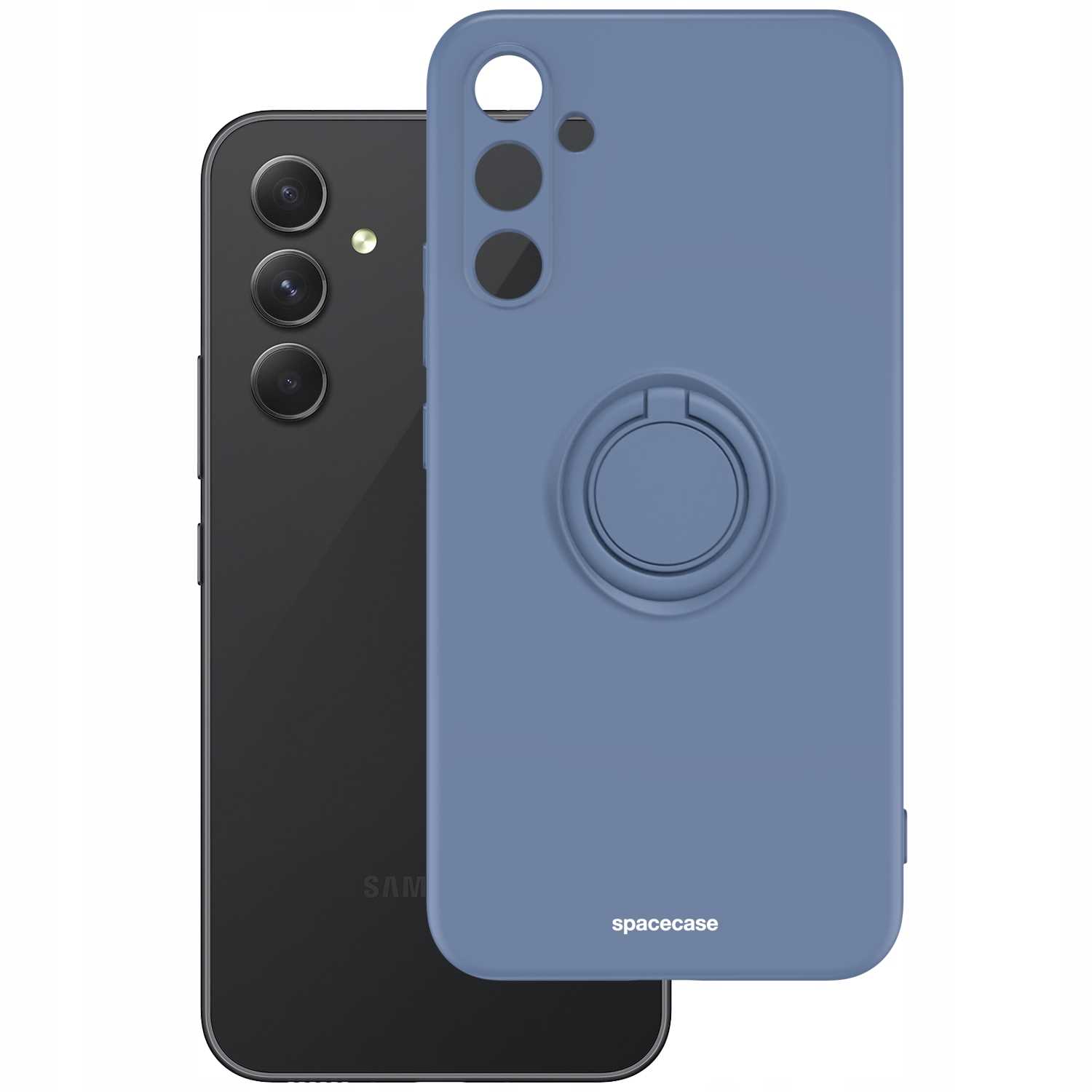 Spacecase Silicone Ring Galaxy A54 5G Blue