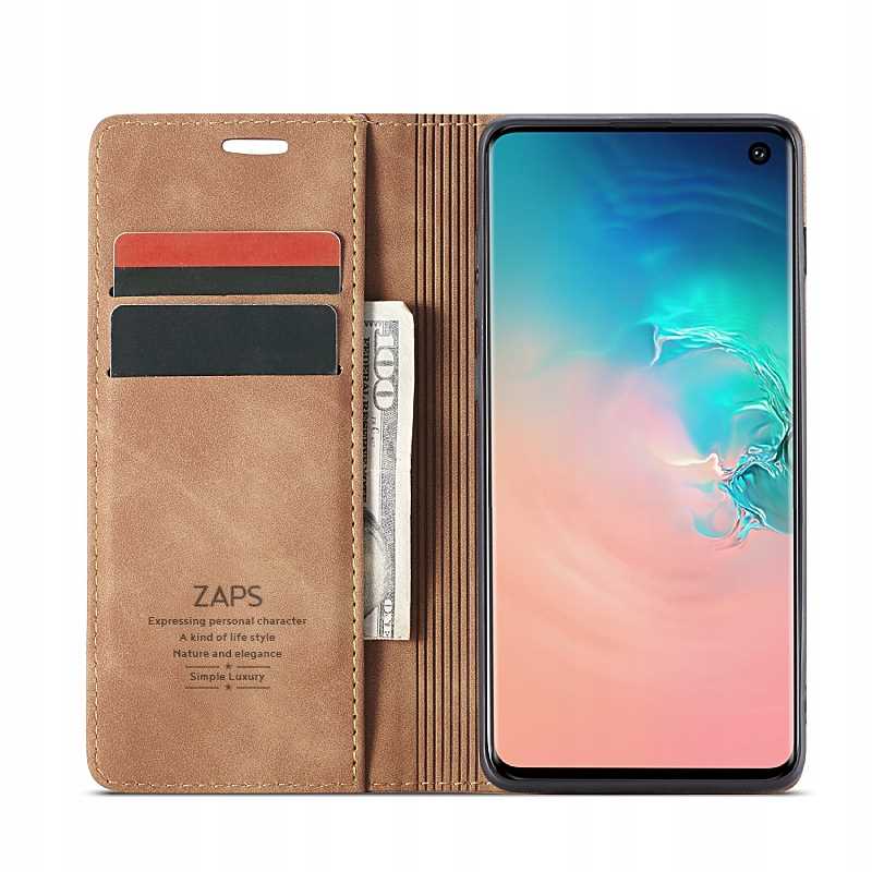 Spacecase Wallet Galaxy S10E Kawowy