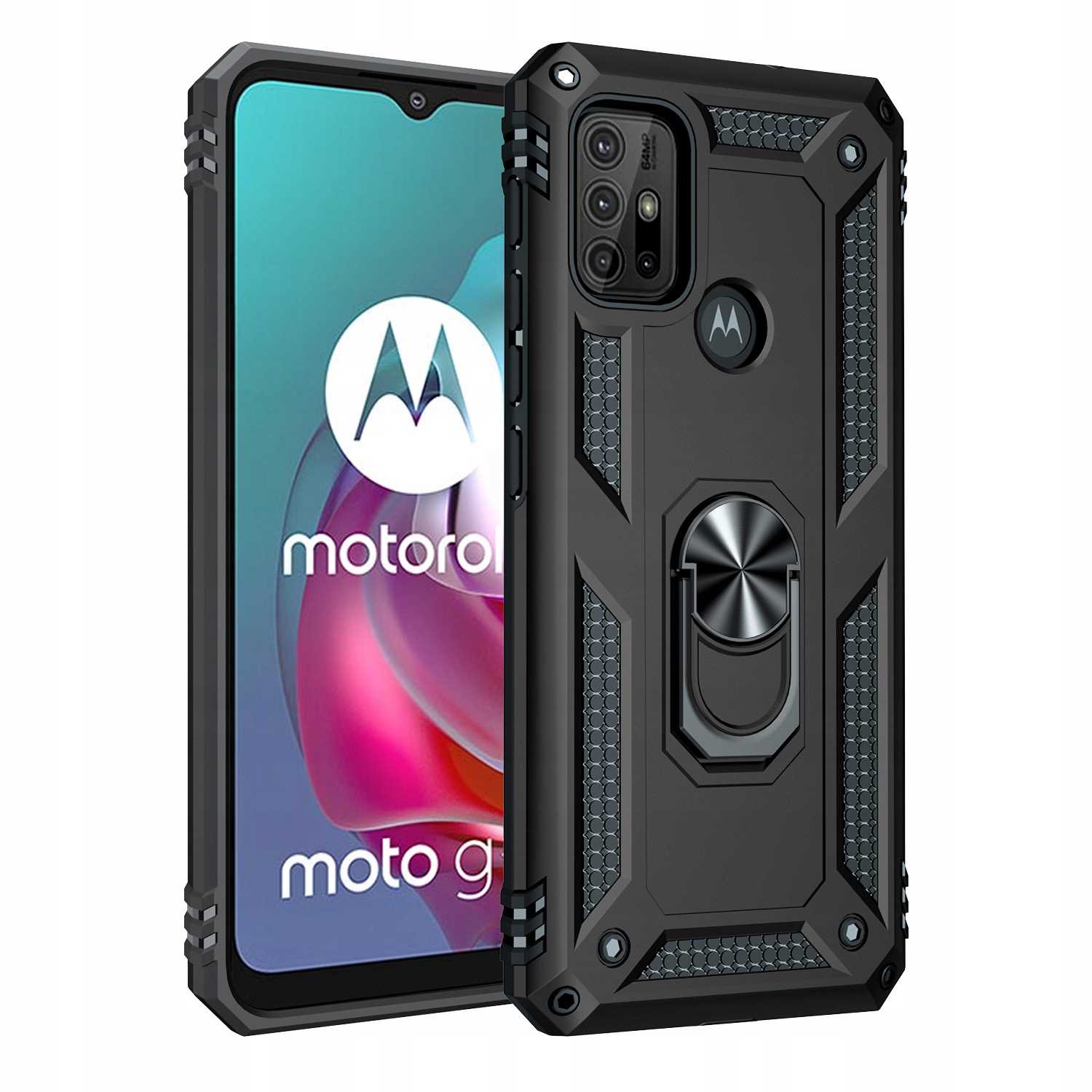 Spacecase Ring Nx Motorola Moto G10/G30 Czarny