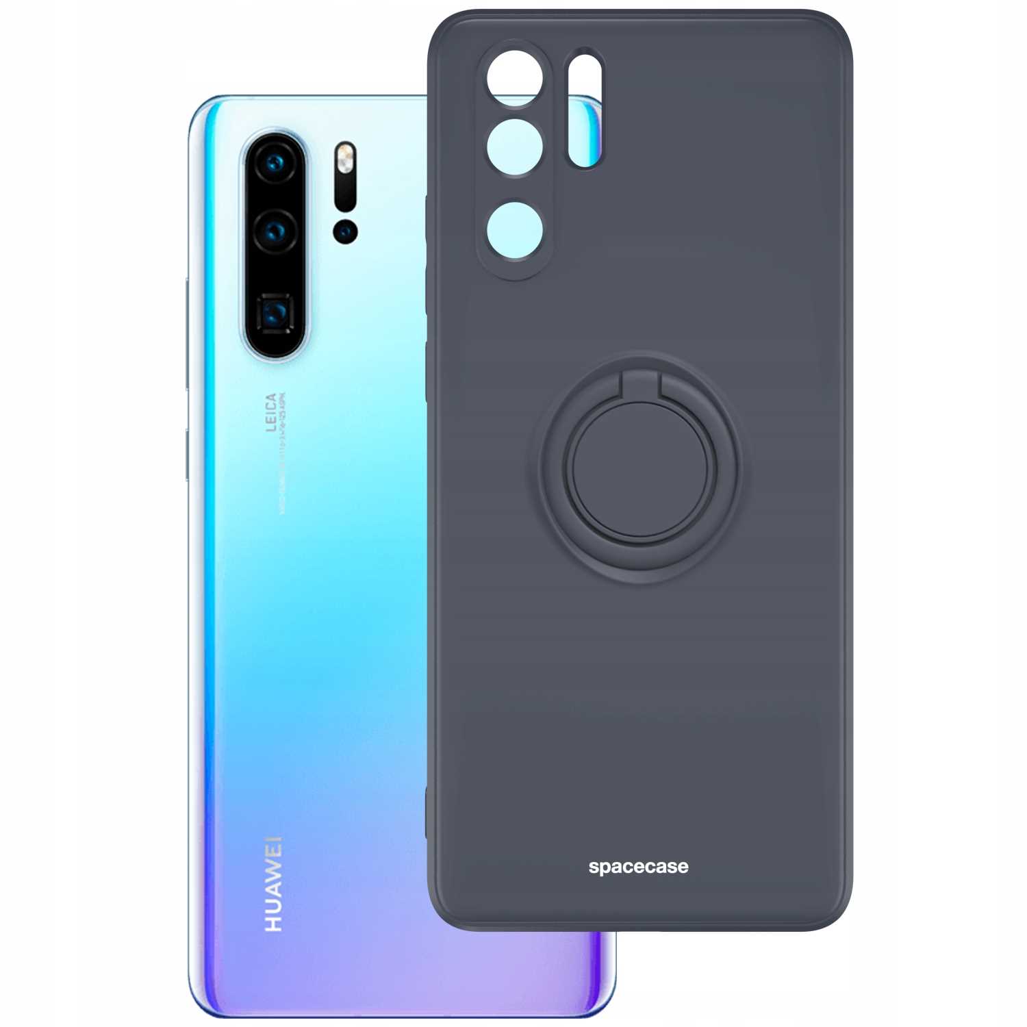Spacecase Silicone Ring Huawei P30 Pro Black