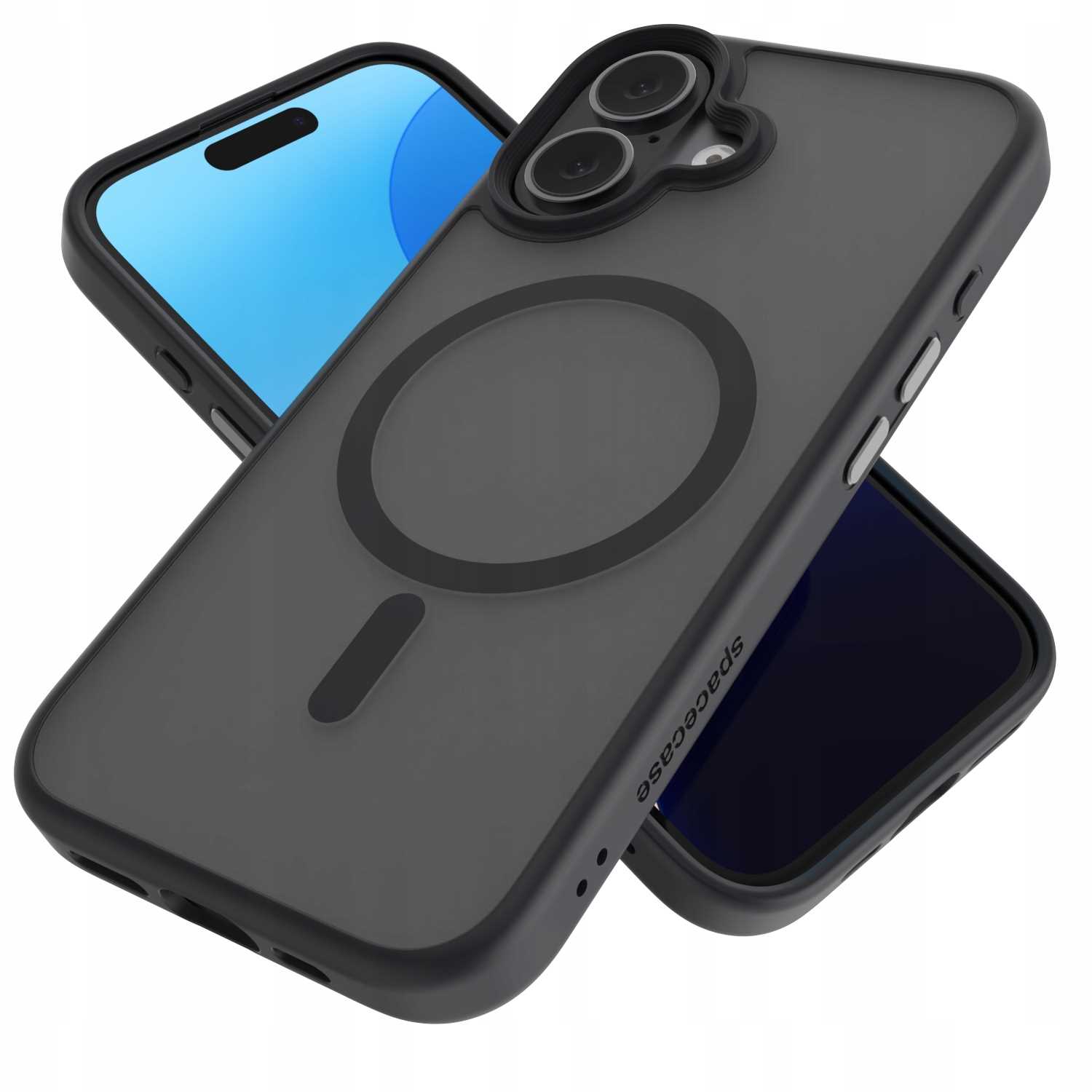 Spacecase Hybrid Mag iPhone 16 black