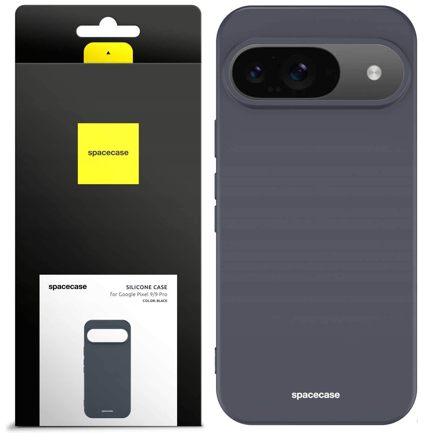 Spacecase Silicone Case Google Pixel 9/9 Pro Black