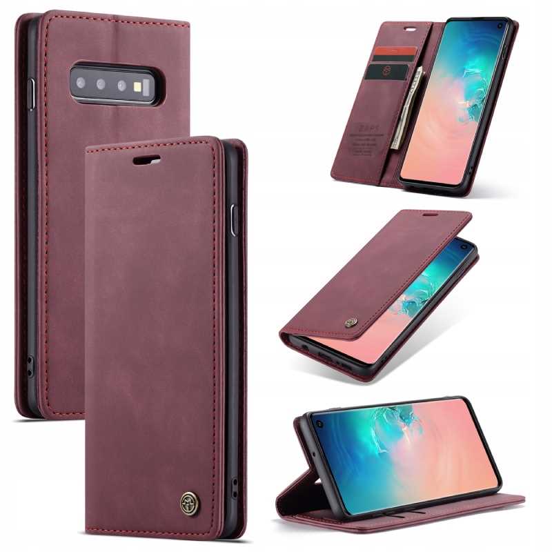Spacecase Wallet Galaxy S10E Wiśniowy