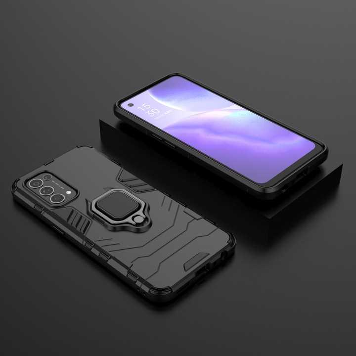 Spacecase X-Ring Oppo Reno 5 Czarny