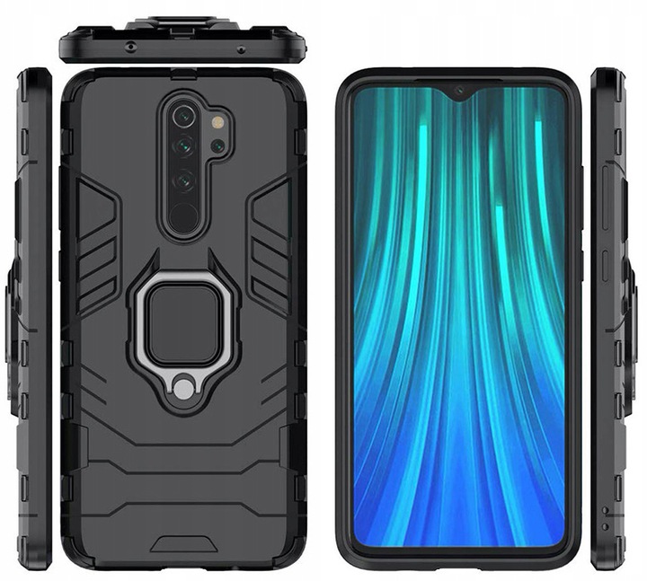Spacecase X-Ring Redmi Note 8 Pro Czarny