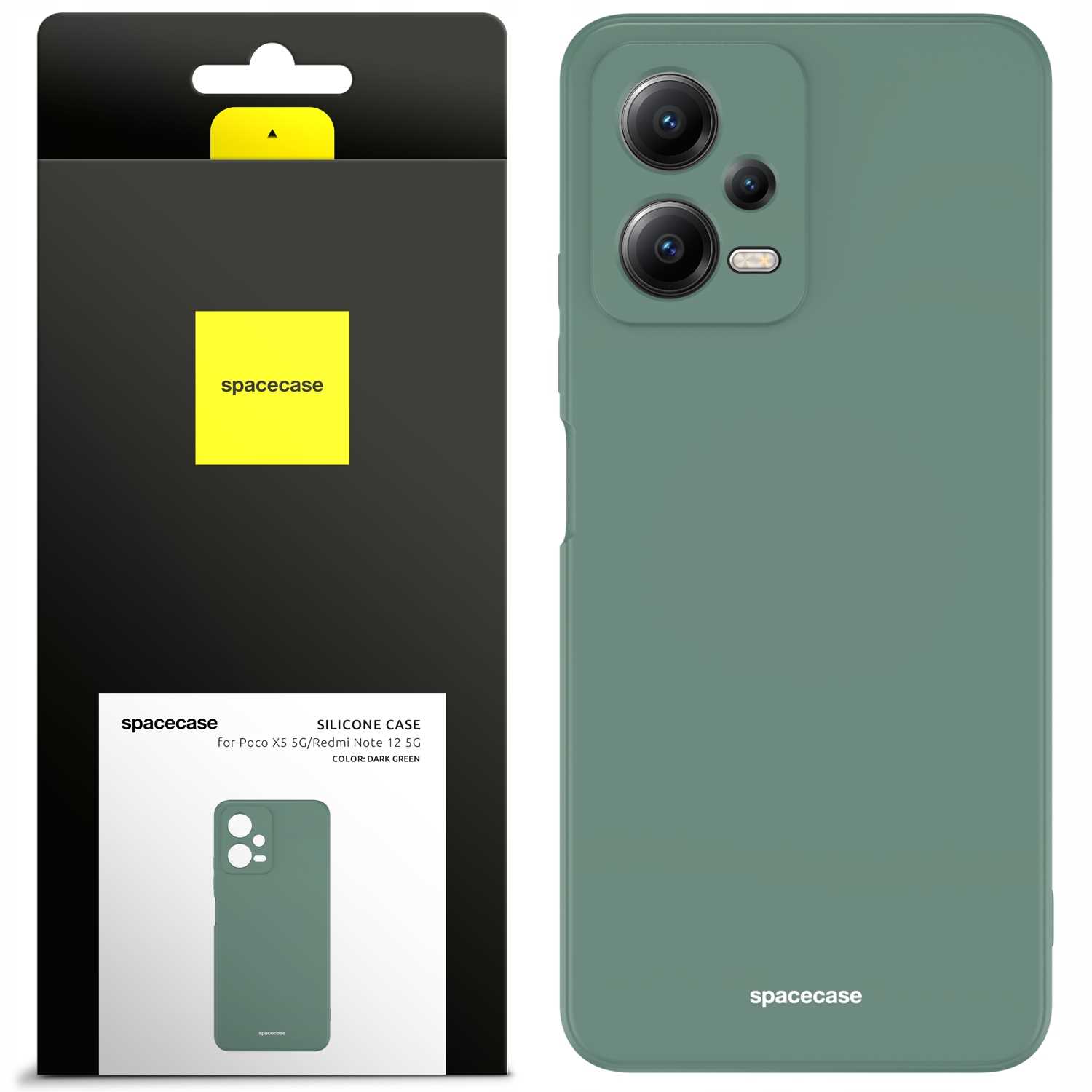 Spacecase Silicone Case Poco X5 5G/Redmi Note 12 5G Green