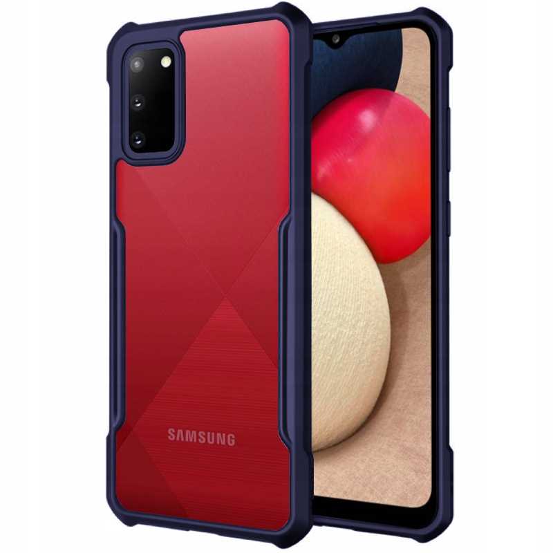 Spacecase Beetle Galaxy A02s niebieski